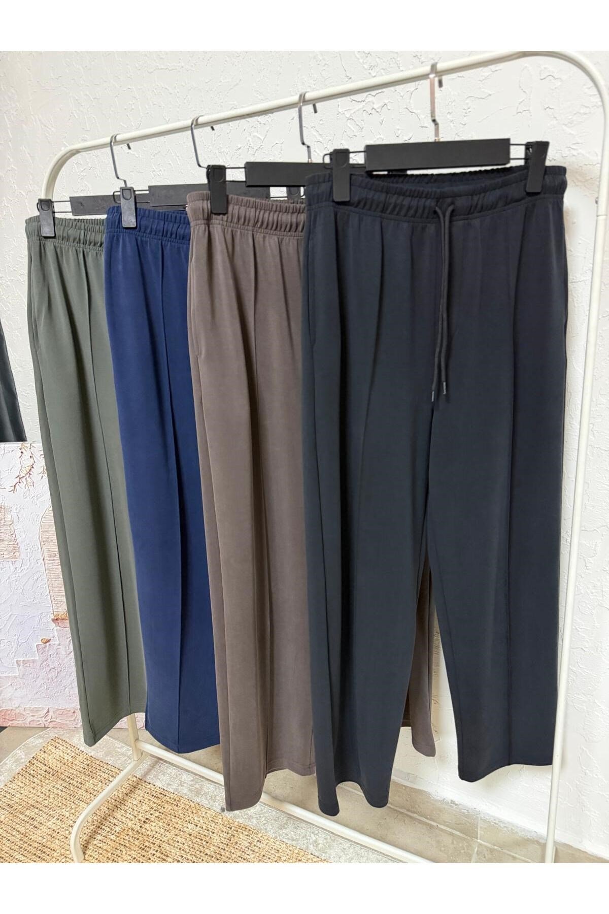 BELİ LASTİKLİ MODAL KUMAŞ BAGGY PANTOLON (321)