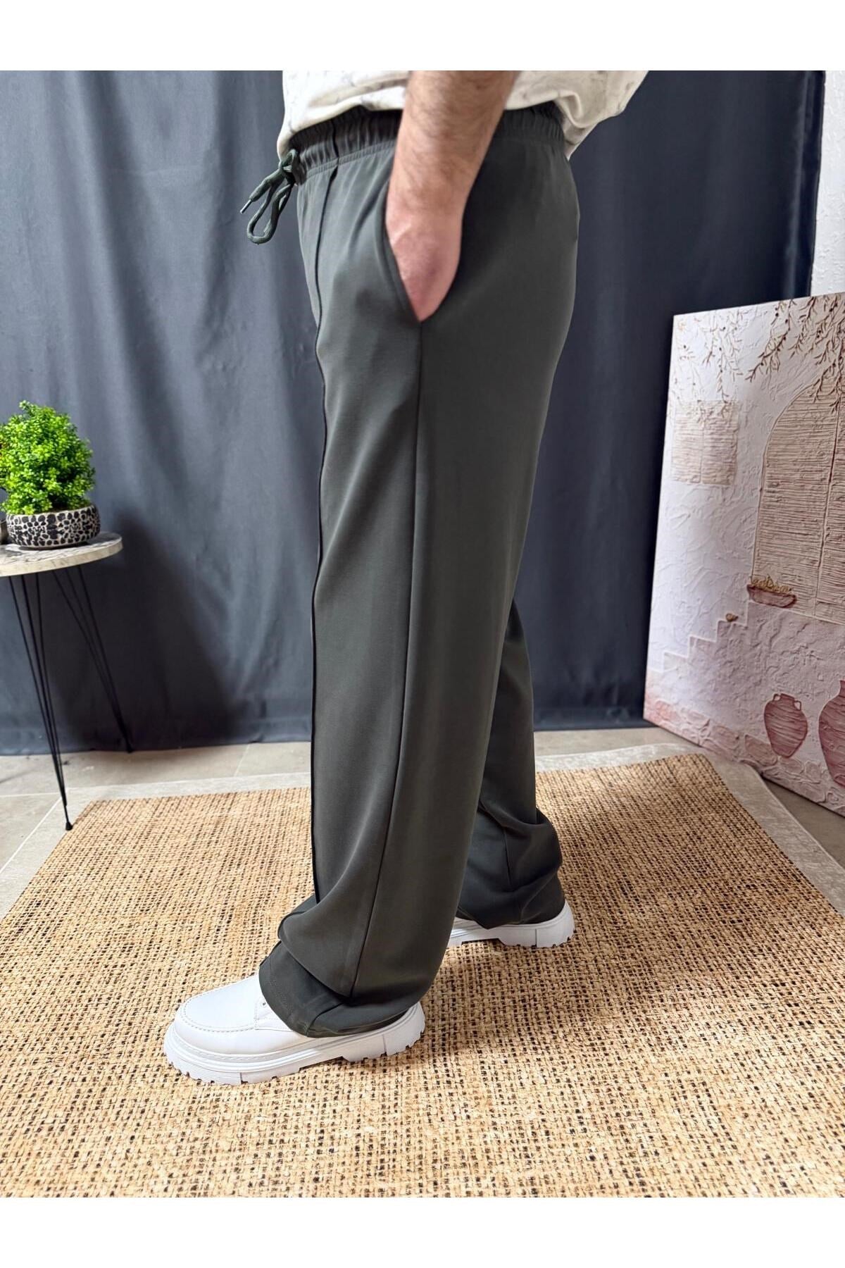 BELİ LASTİKLİ MODAL KUMAŞ BAGGY PANTOLON (321)
