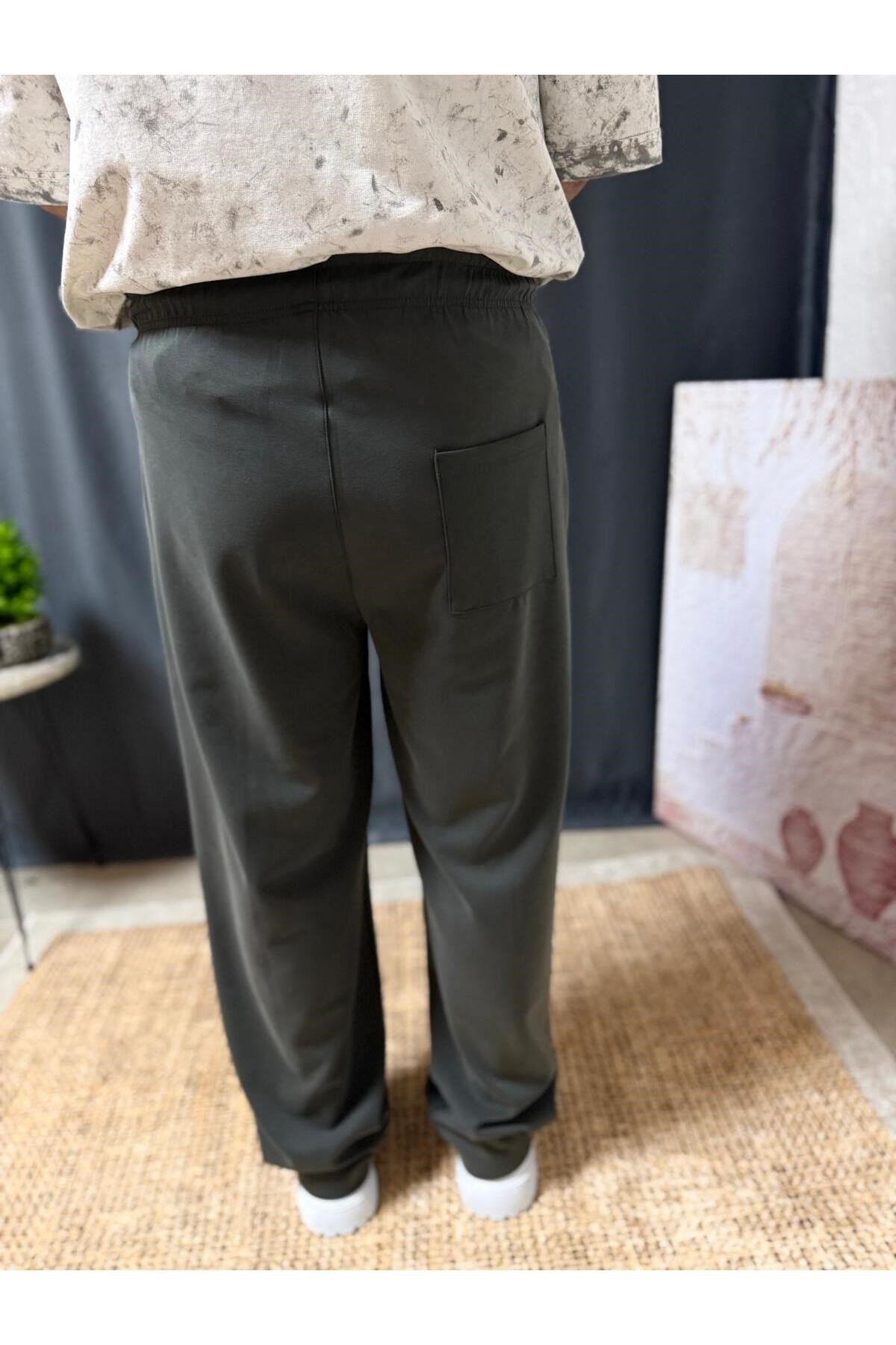 BELİ LASTİKLİ MODAL KUMAŞ BAGGY PANTOLON (321)