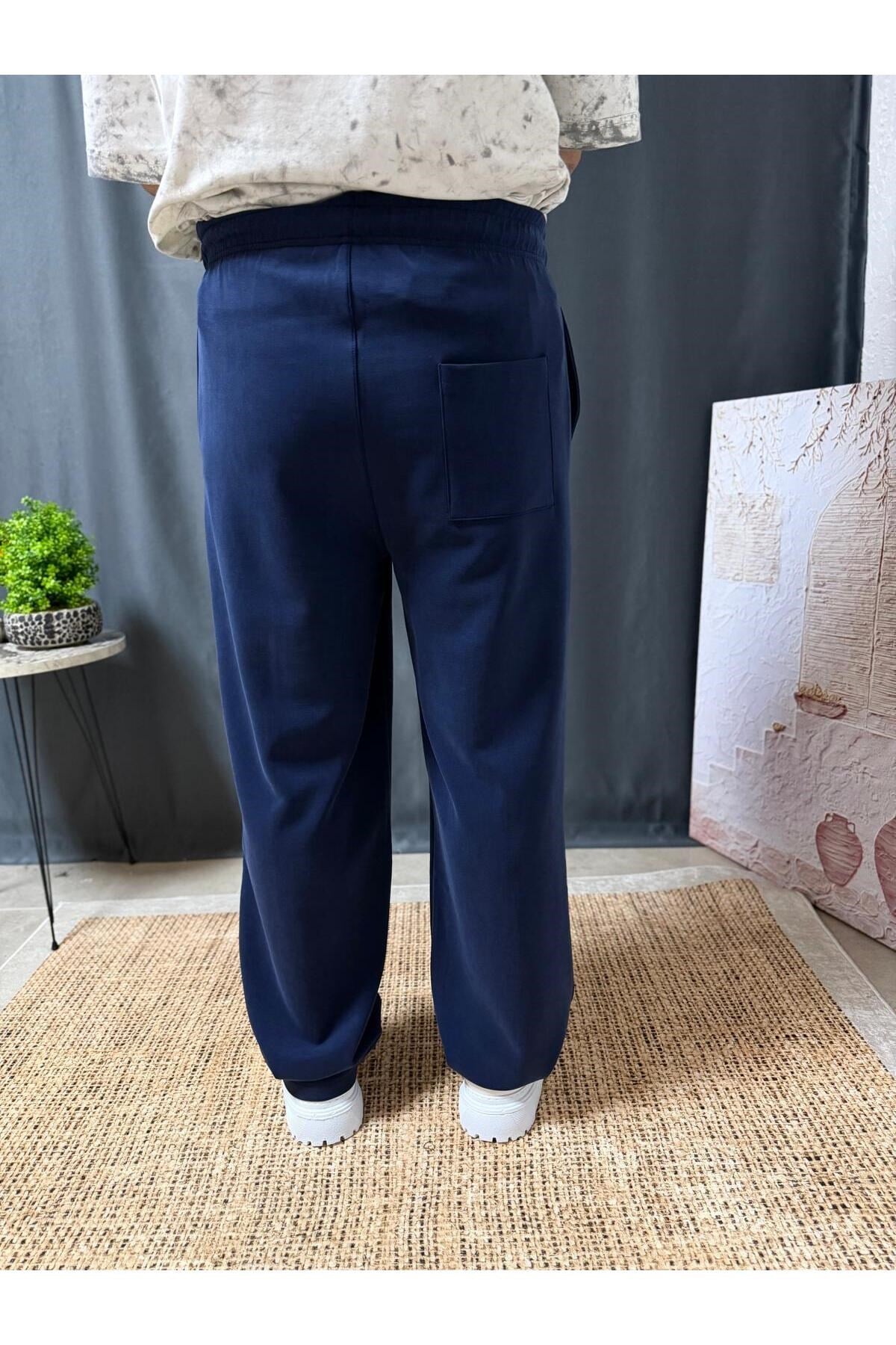 BELİ LASTİKLİ MODAL KUMAŞ BAGGY PANTOLON (321)
