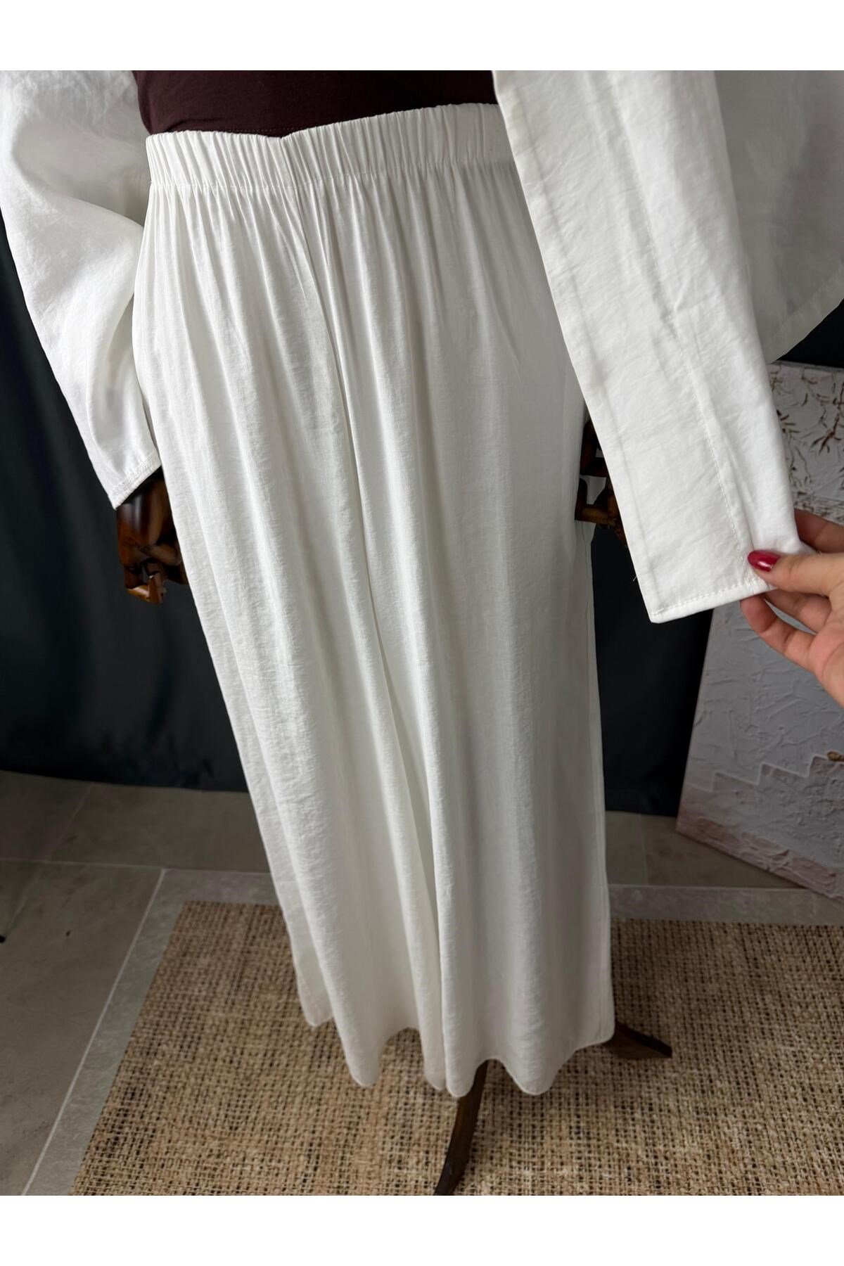BELİ LATİKLİ BOL PANTOLON