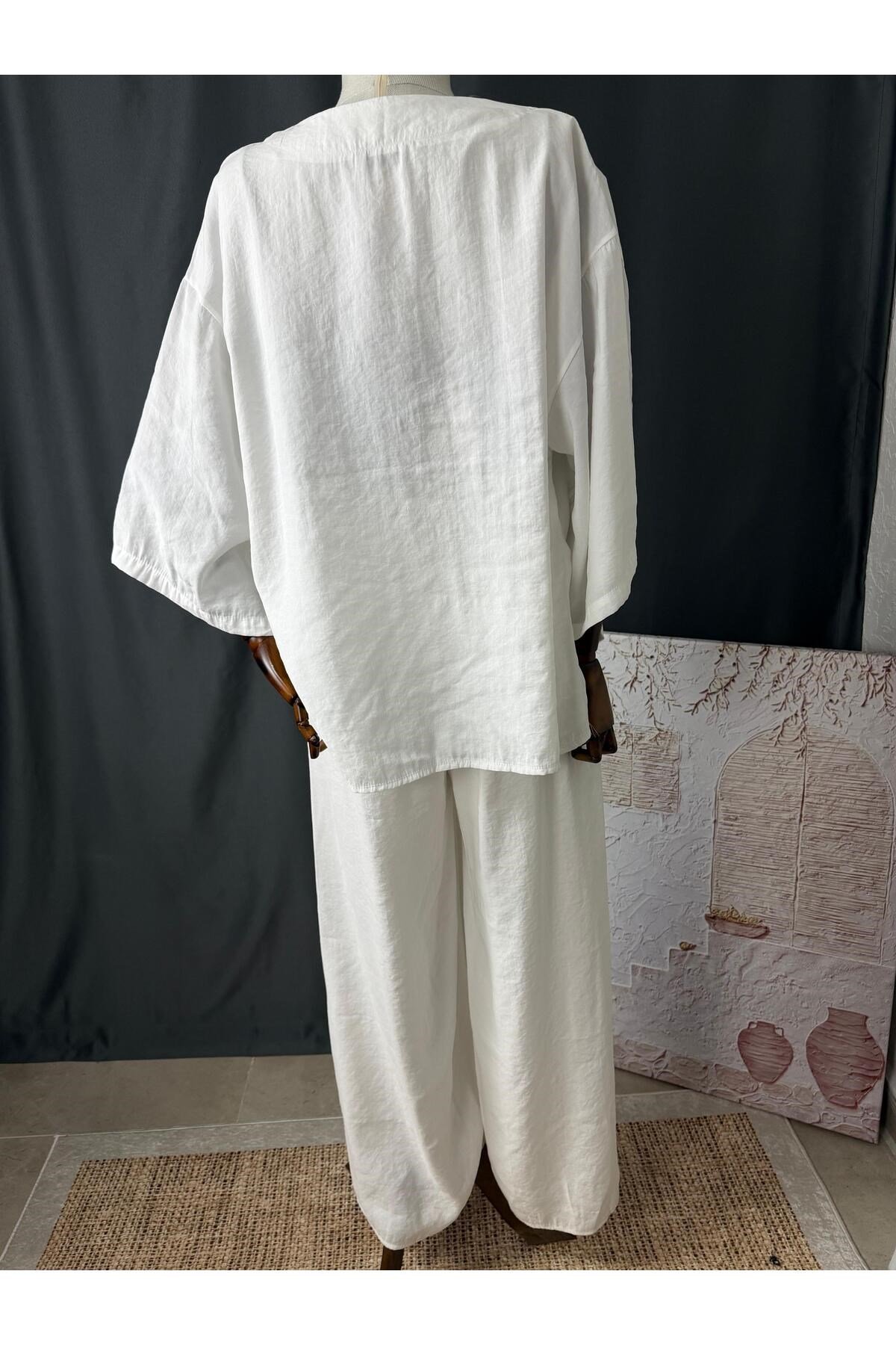 BELİ LATİKLİ BOL PANTOLON