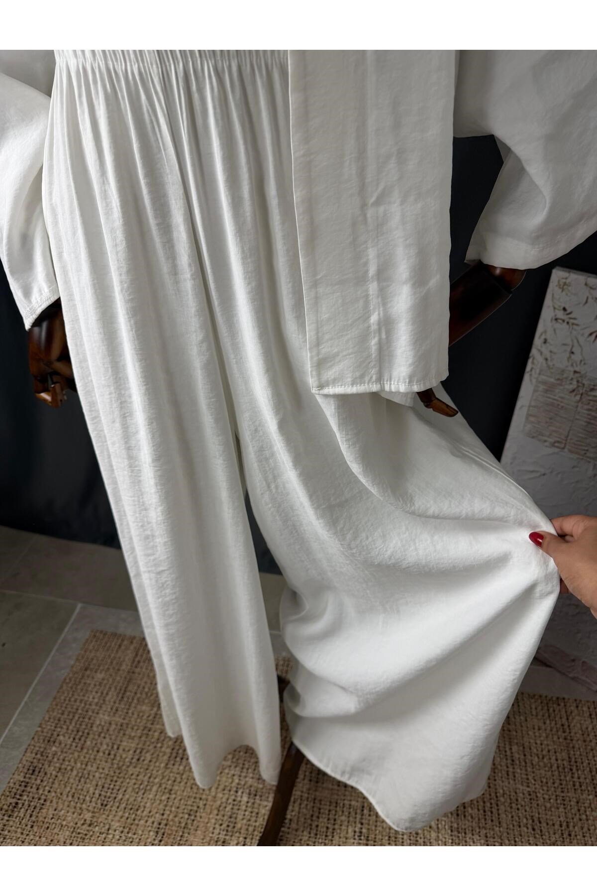 BELİ LATİKLİ BOL PANTOLON
