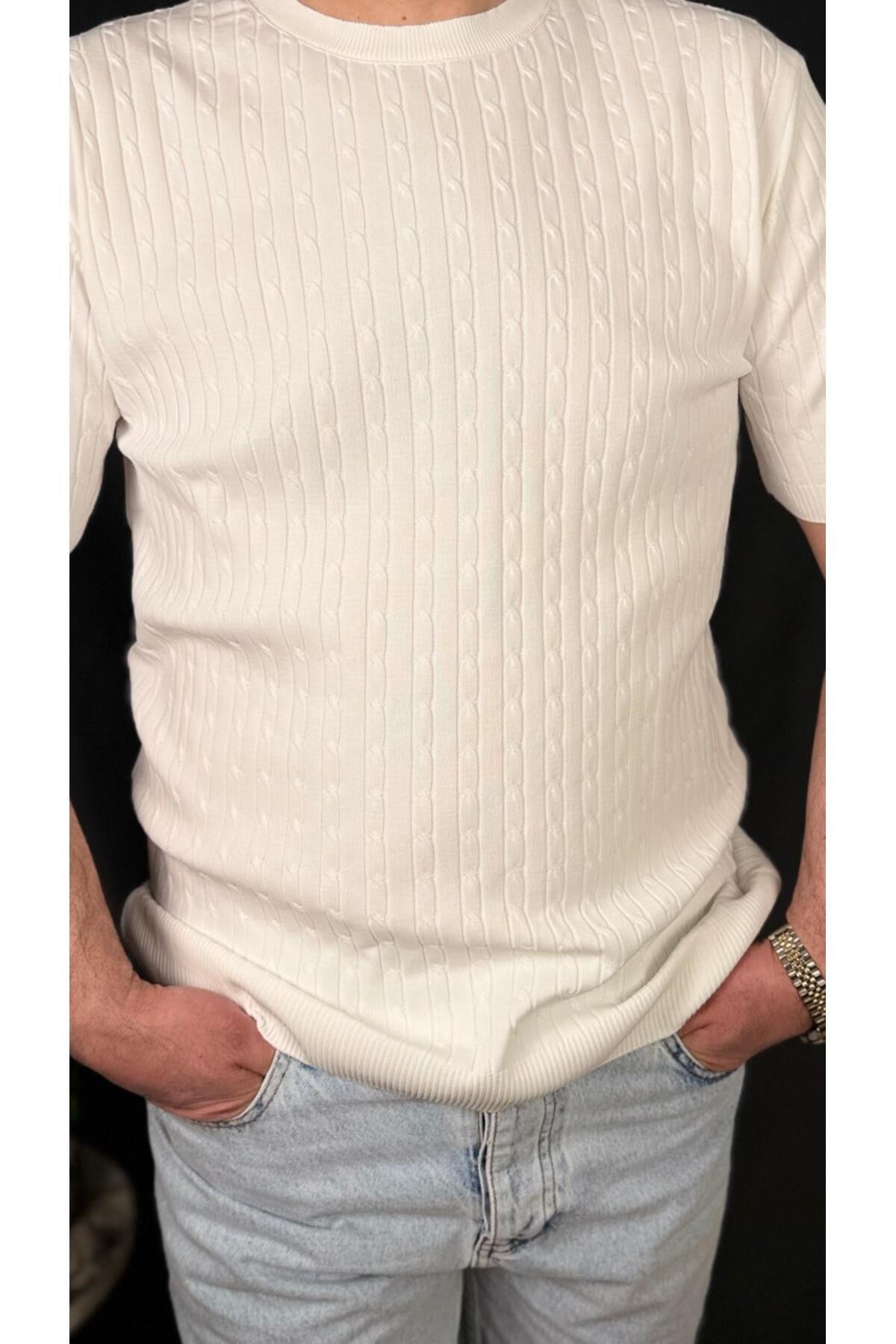 BİSİKLET YAKA , BELİ VE KOLLARI LASTİKLİ , FİT KESİM TİŞÖRT