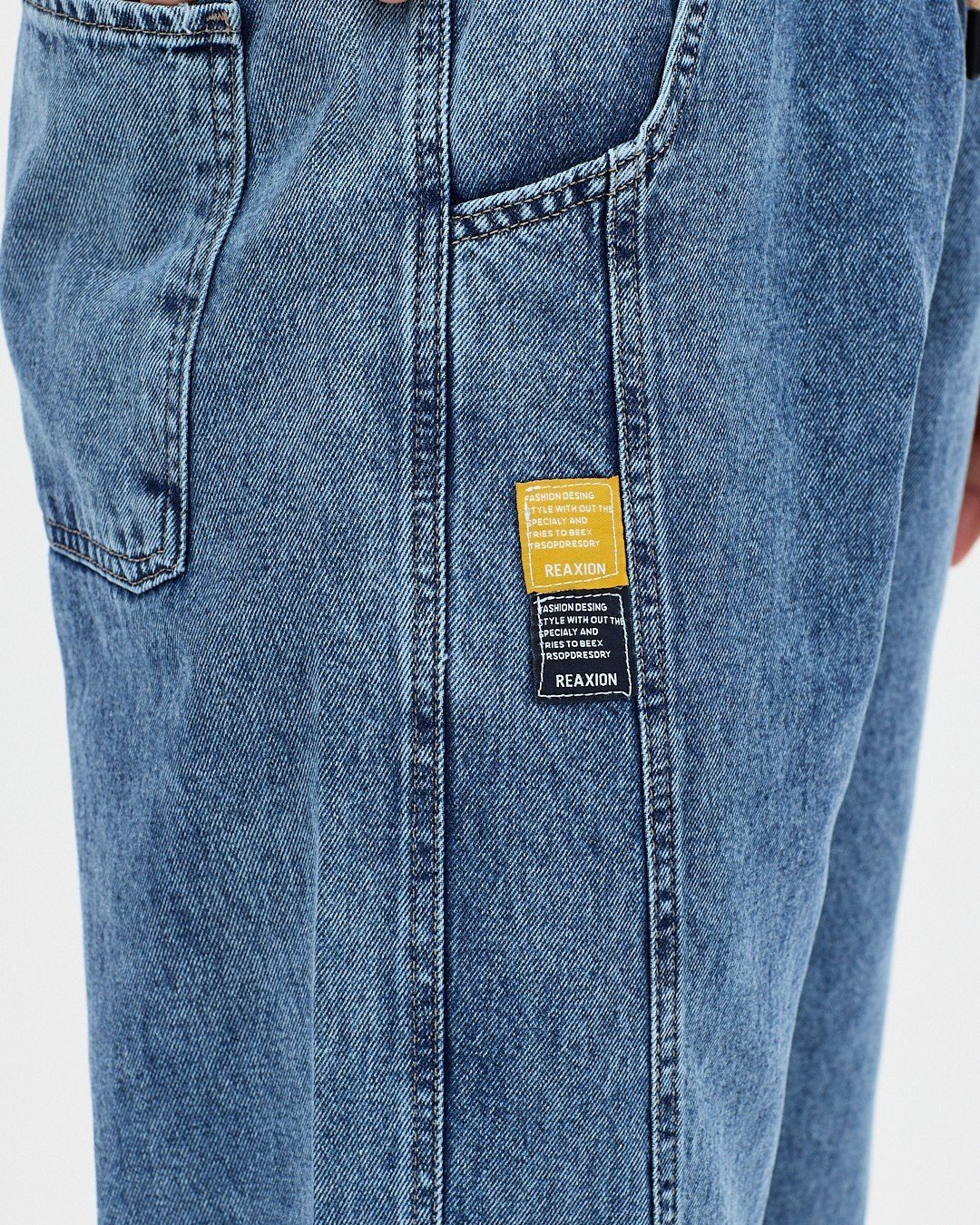 ÇİFT ETİKET BAGGY KOT PANTOLON (MAVİ)