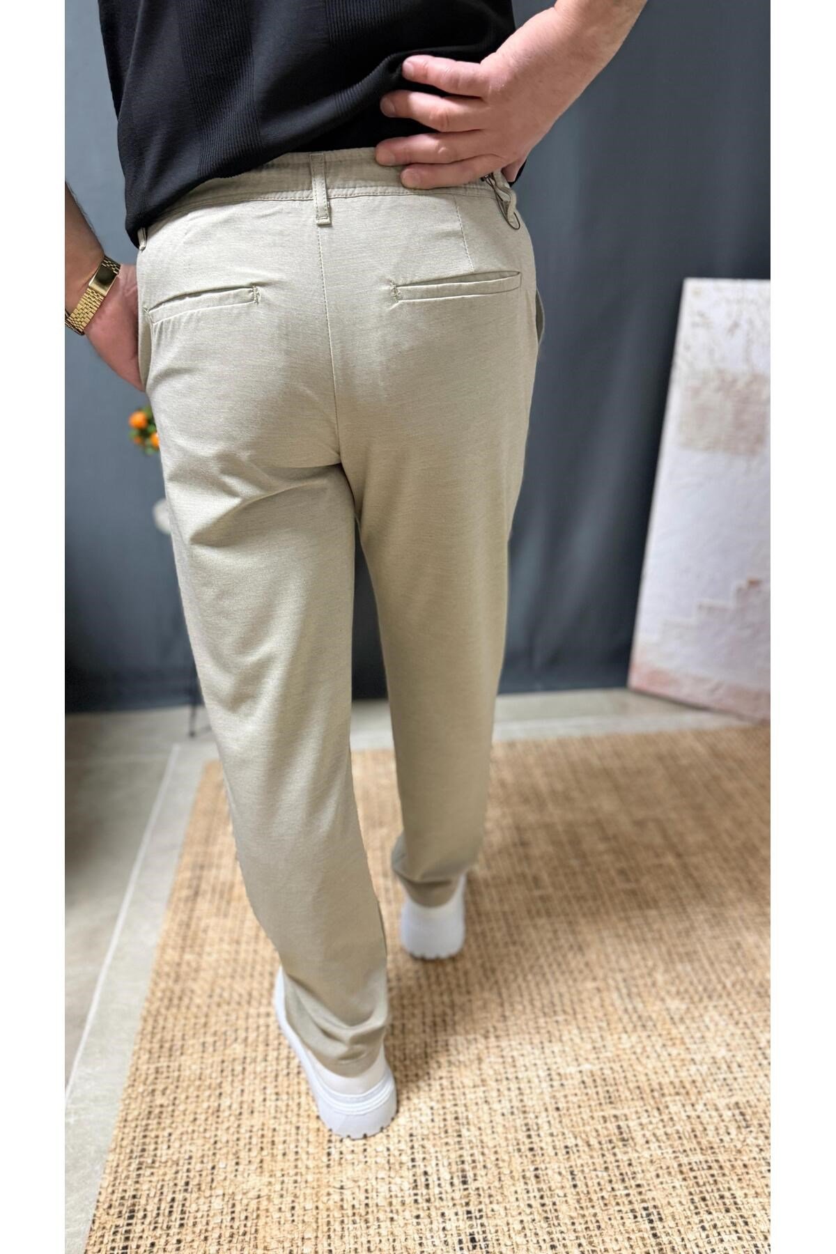 DAR KESİM BELİ BAĞCIKLI LASTİKLİ CASUAL JAGGER