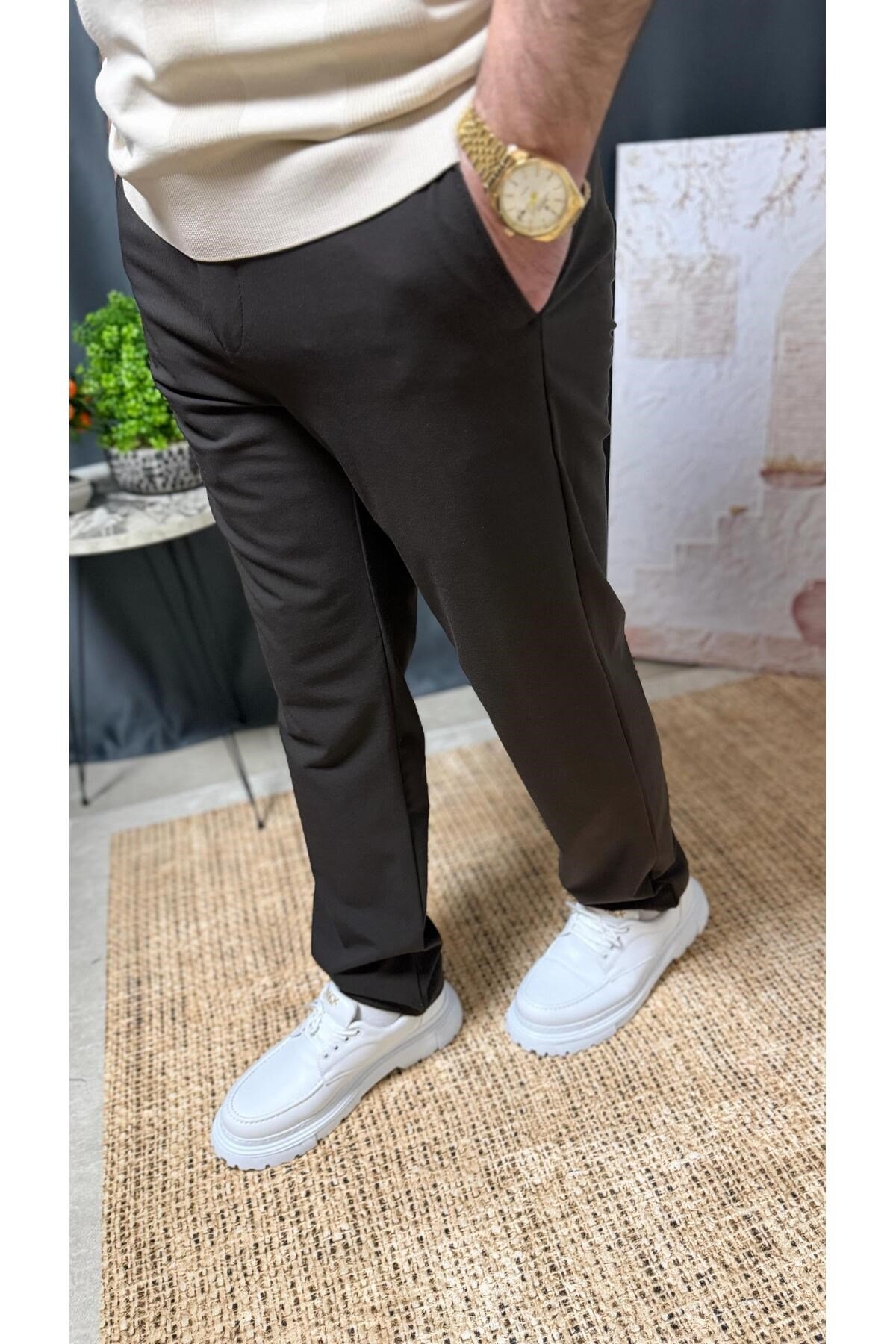 DAR KESİM BELİ BAĞCIKLI LASTİKLİ CASUAL JAGGER