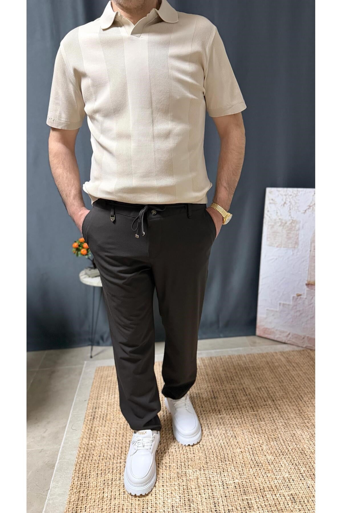 DAR KESİM BELİ BAĞCIKLI LASTİKLİ CASUAL JAGGER