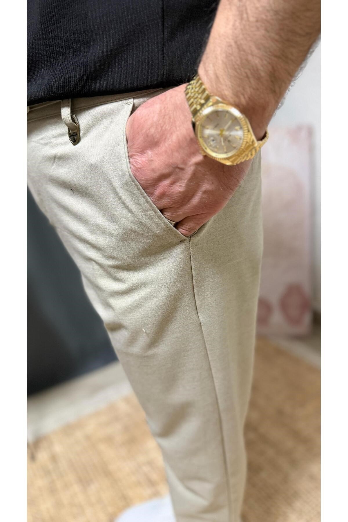 DAR KESİM BELİ BAĞCIKLI LASTİKLİ CASUAL JAGGER