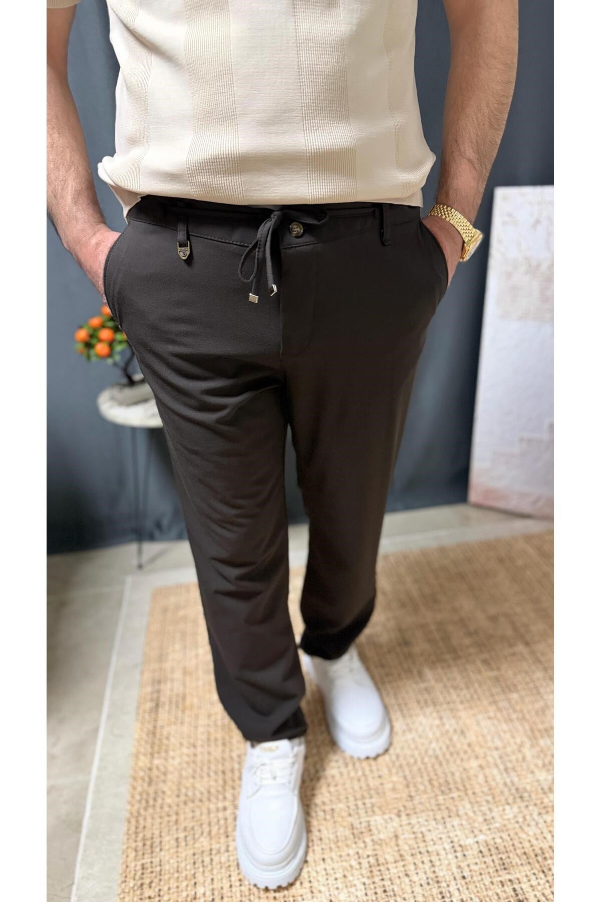 DAR KESİM BELİ BAĞCIKLI LASTİKLİ CASUAL JAGGER