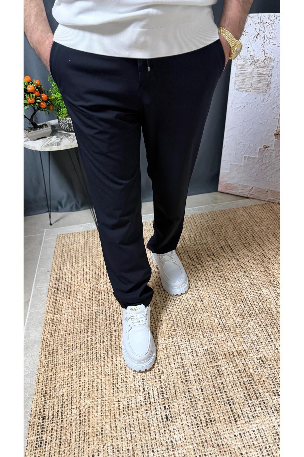 DAR KESİM BELİ BAĞCIKLI LASTİKLİ CASUAL JAGGER