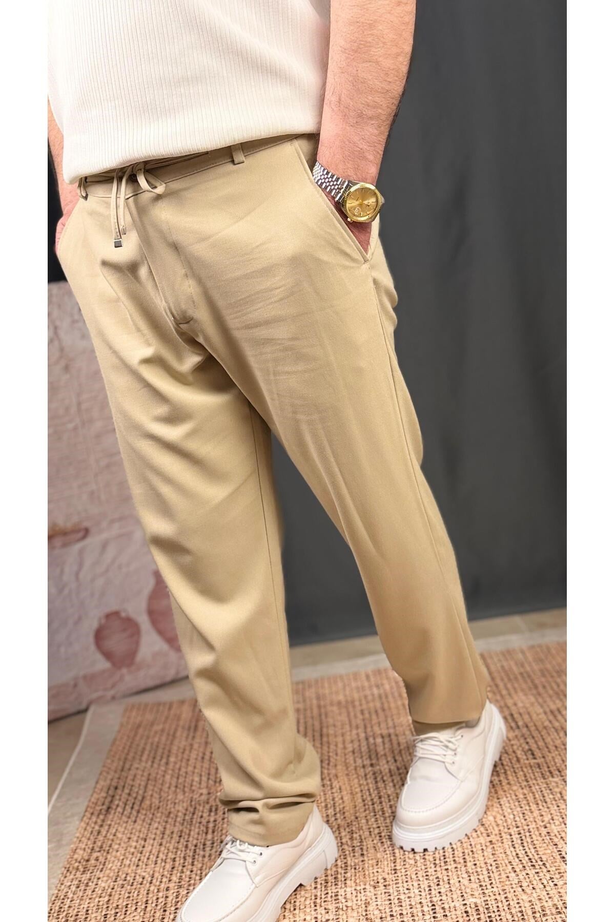 DAR KESİM KETEN PANTOLON