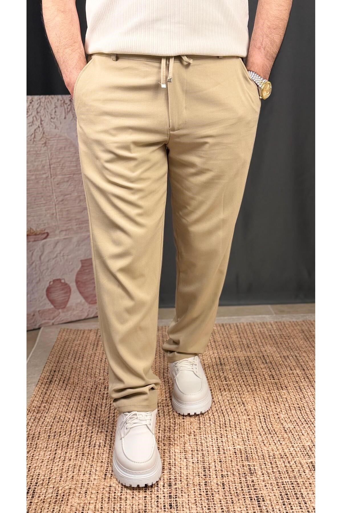 DAR KESİM KETEN PANTOLON