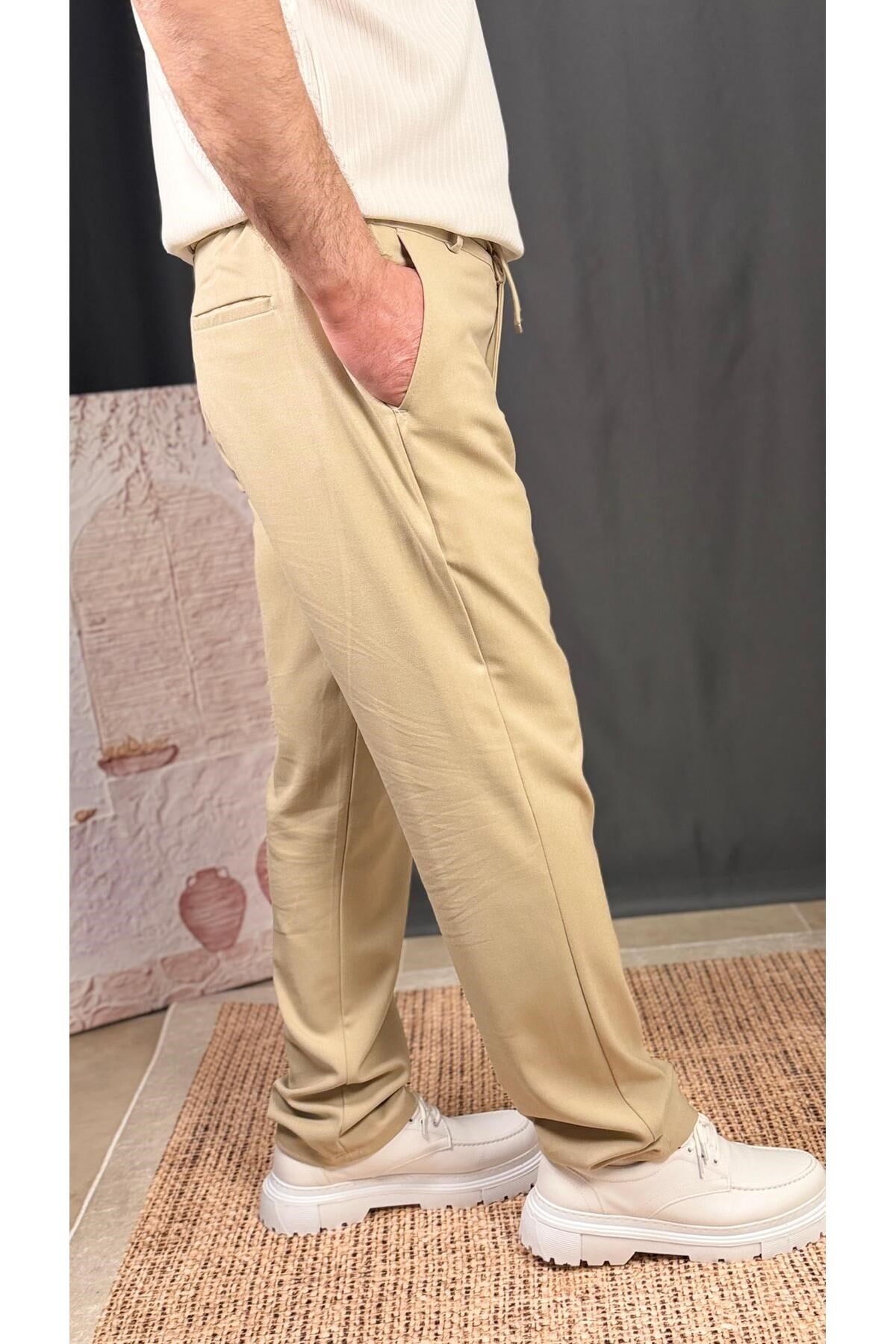 DAR KESİM KETEN PANTOLON