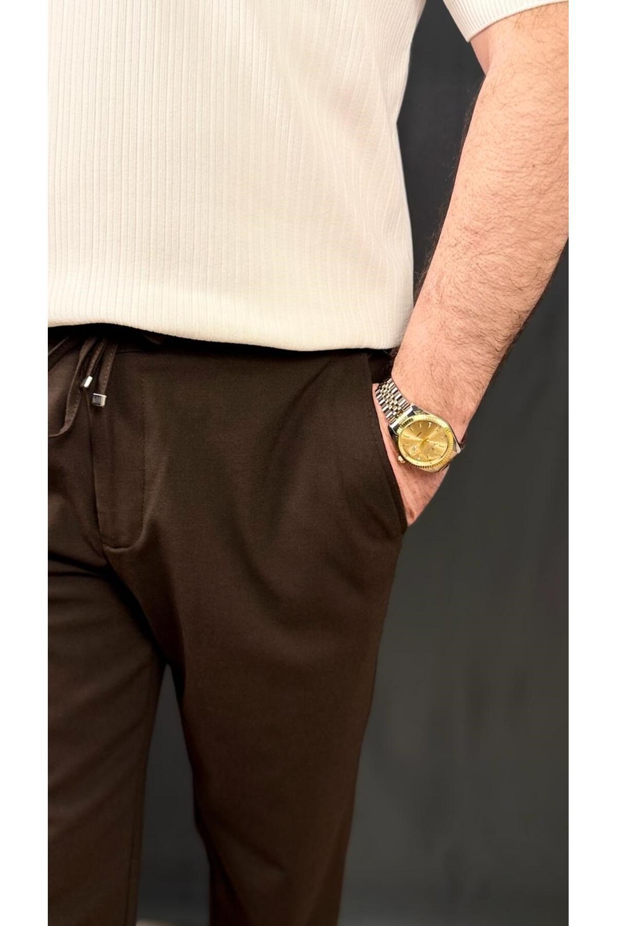 DAR KESİM KETEN PANTOLON