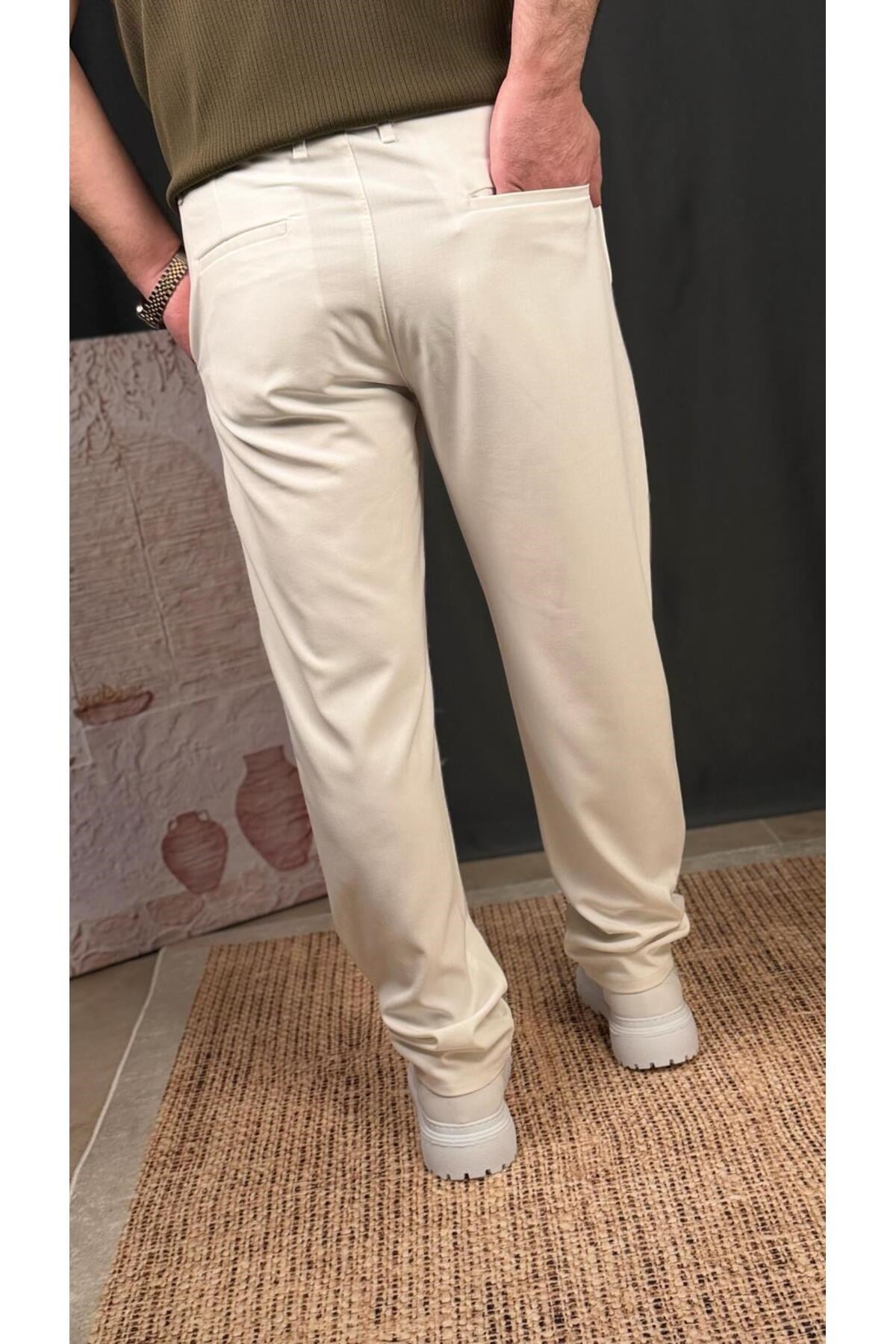 DAR KESİM KETEN PANTOLON