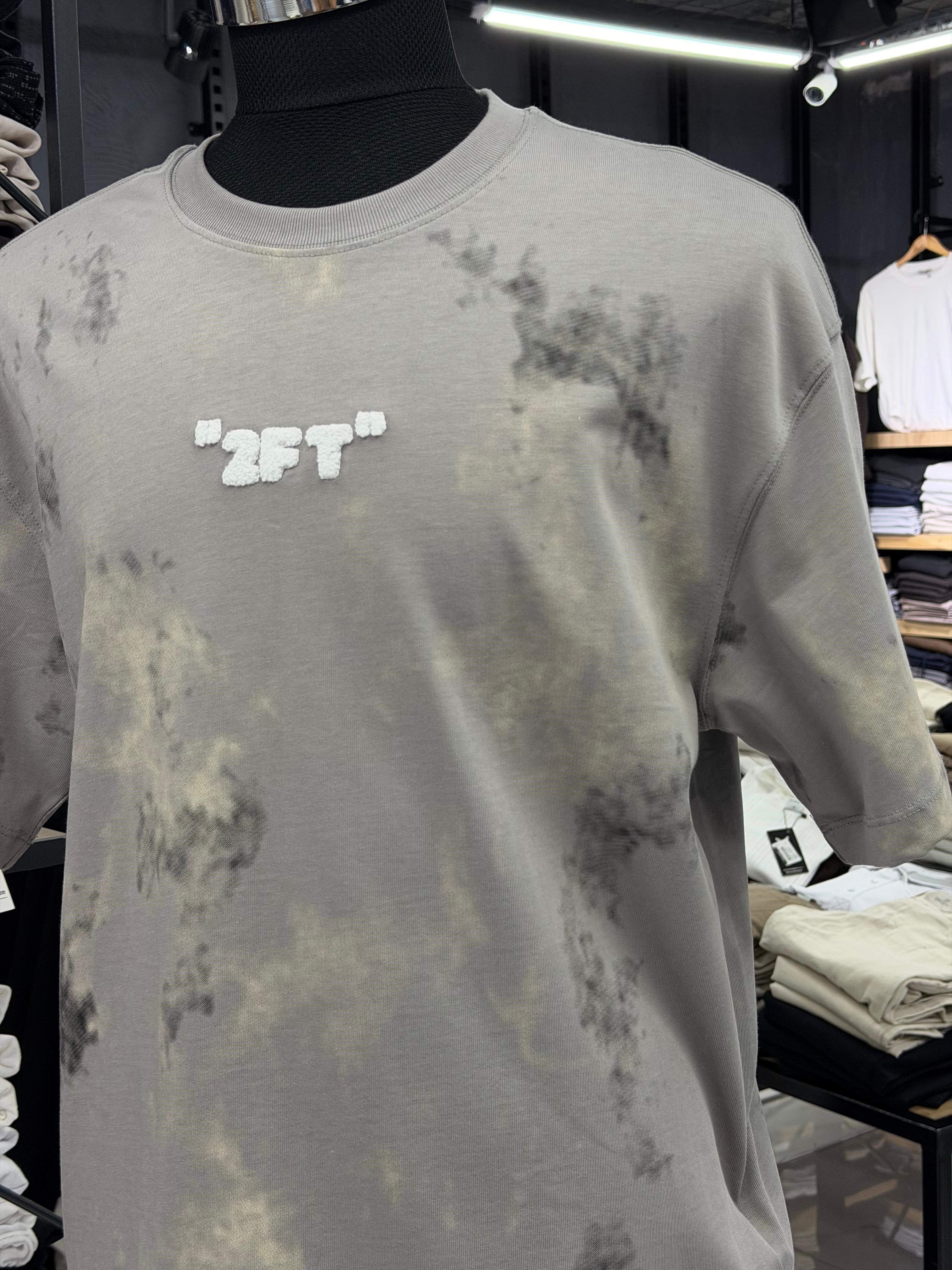 Erkek Batik Desenli Oversize Tişört
