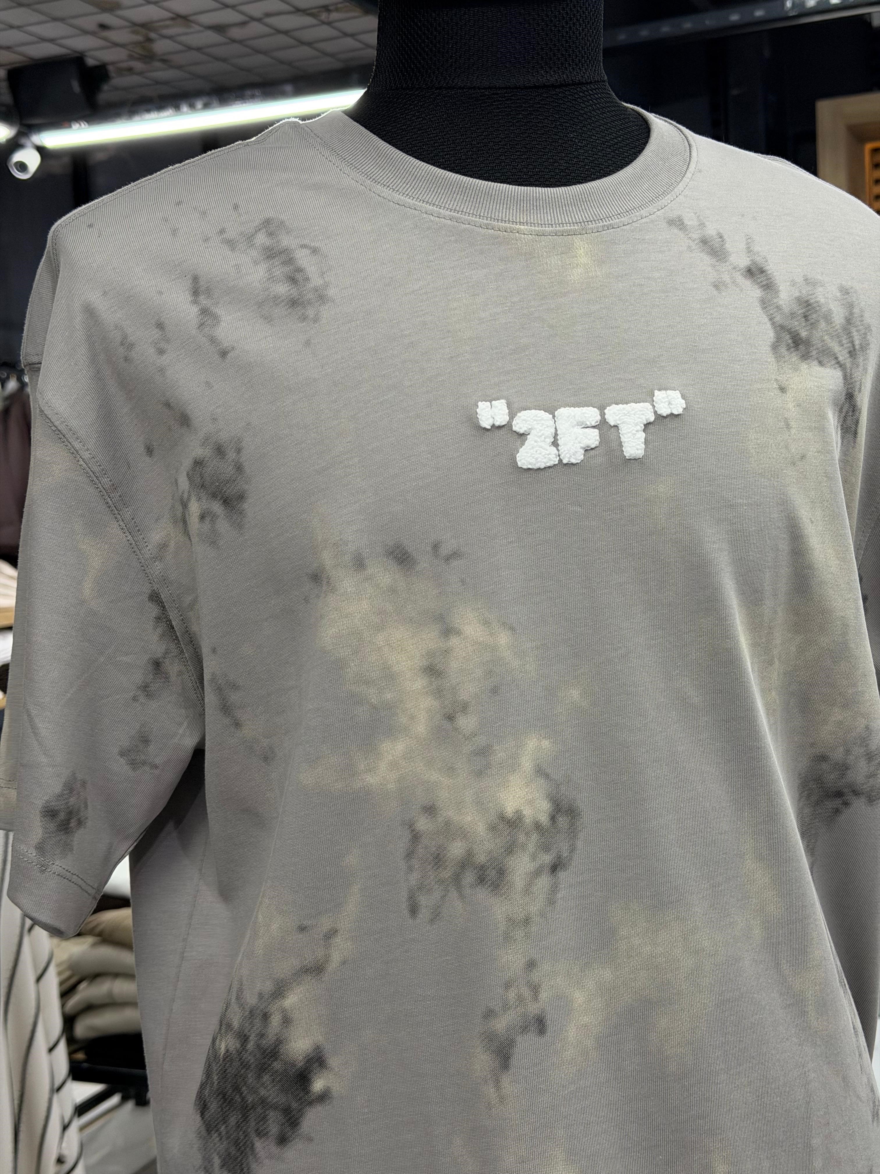 Erkek Batik Desenli Oversize Tişört