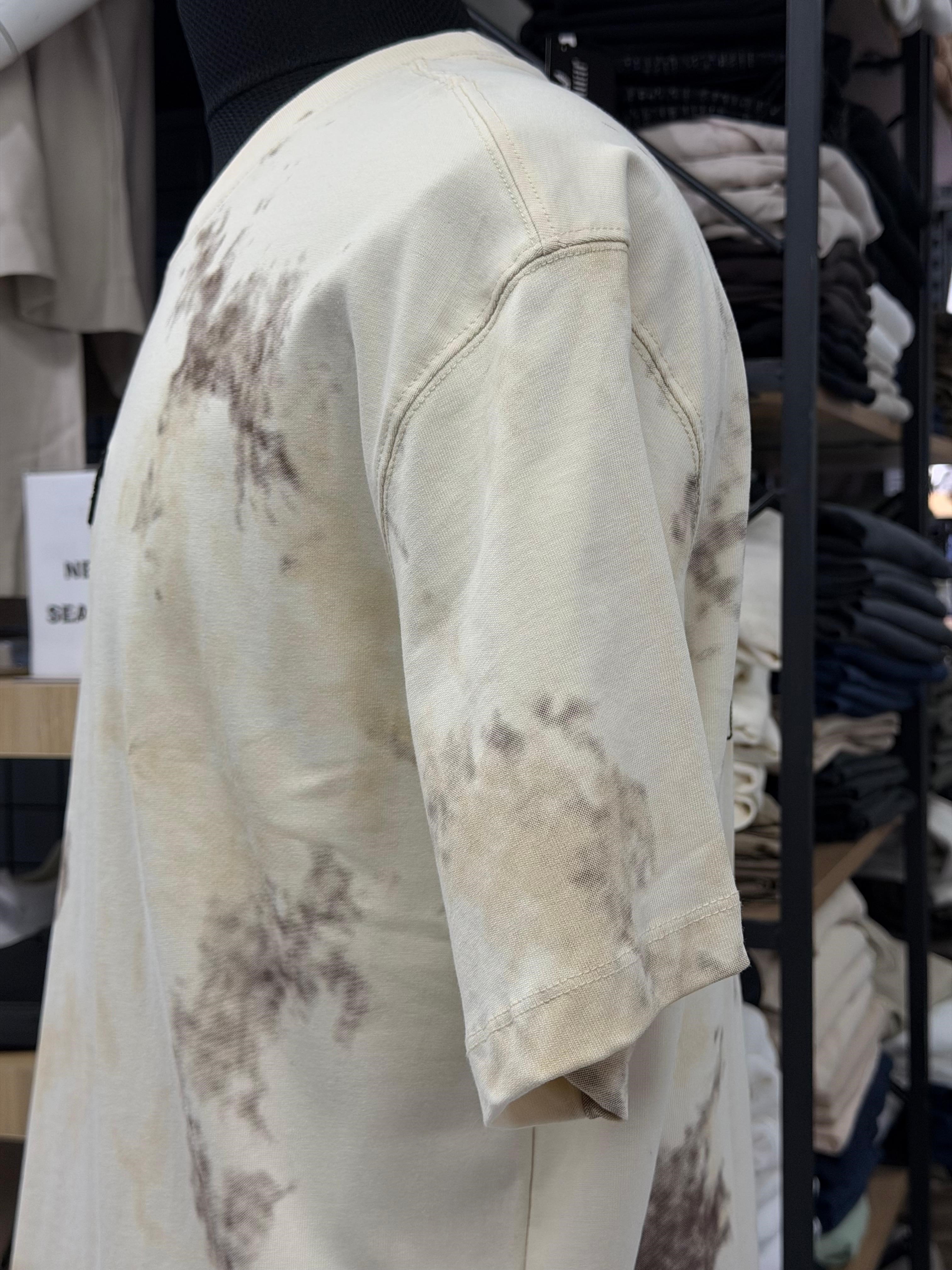 Erkek Batik Desenli Oversize Tişört