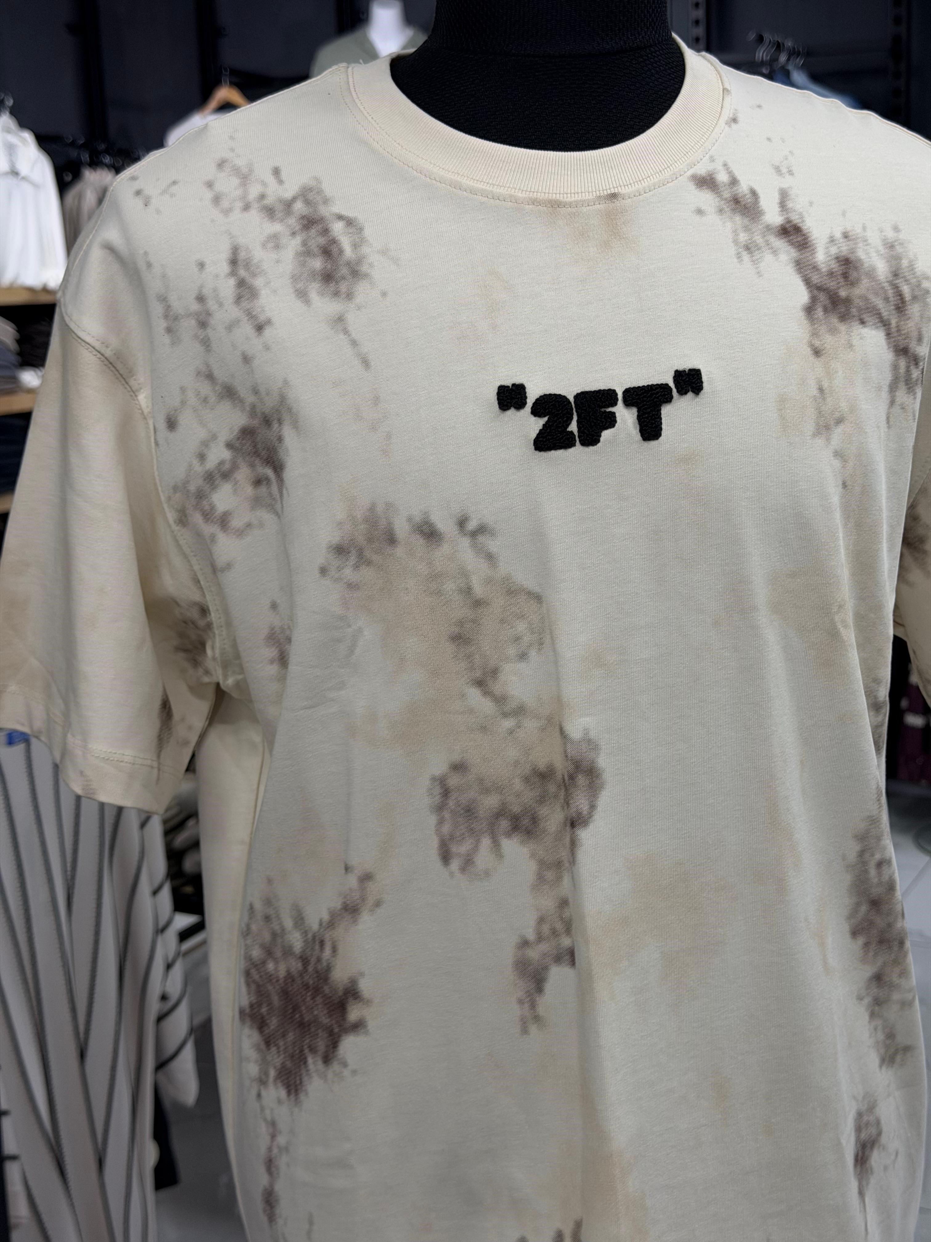 Erkek Batik Desenli Oversize Tişört