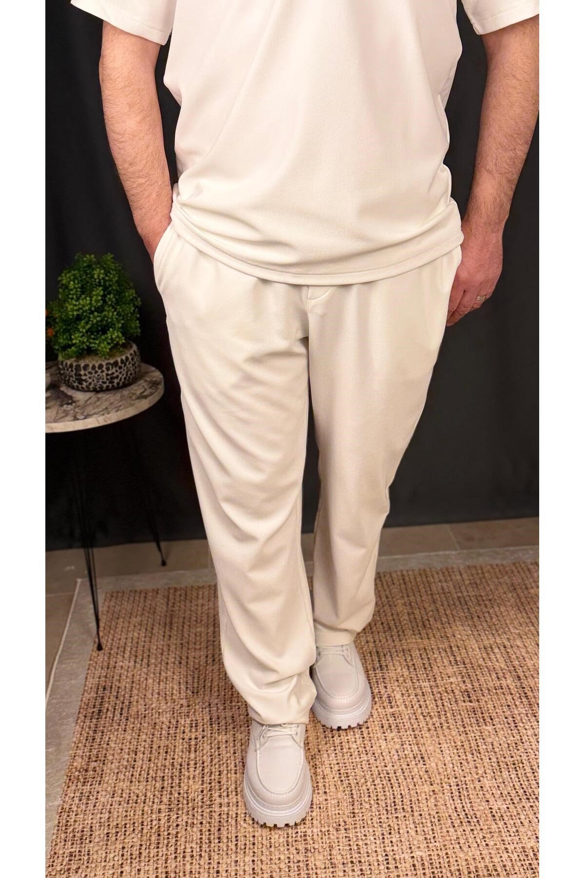 ERKEK, FERMUARLI POLO YAKA ÜST VE JOGGER PANTOLON TAKIM
