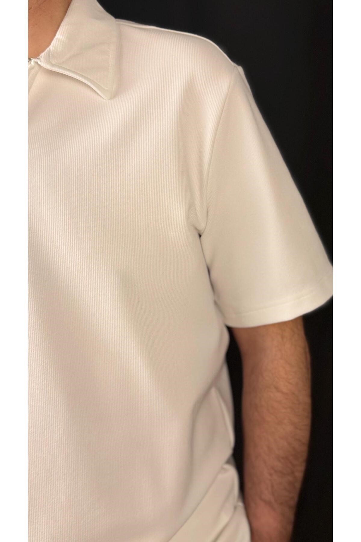 ERKEK, FERMUARLI POLO YAKA ÜST VE JOGGER PANTOLON TAKIM