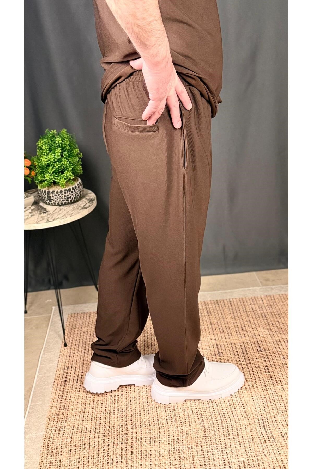ERKEK, FERMUARLI POLO YAKA ÜST VE JOGGER PANTOLON TAKIM