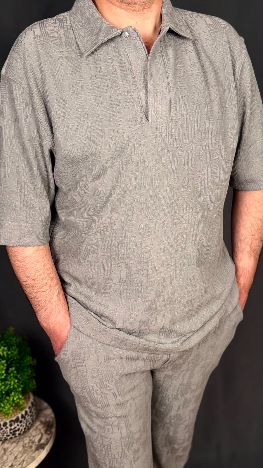 FERMUARLI POLO YAKA JOGGER TAKIM