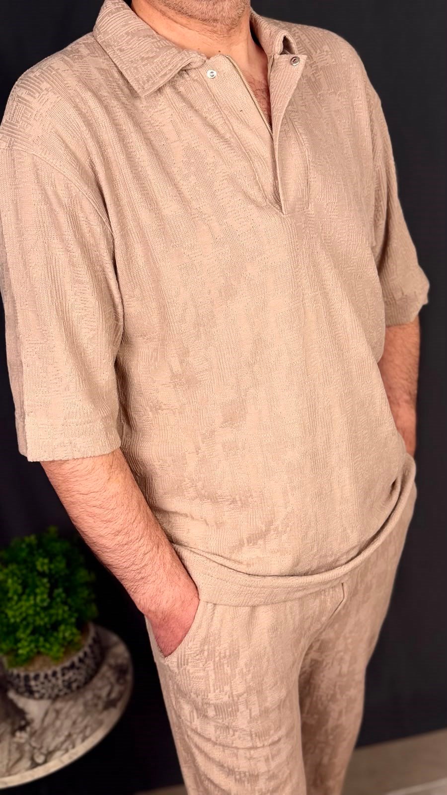 FERMUARLI POLO YAKA JOGGER TAKIM