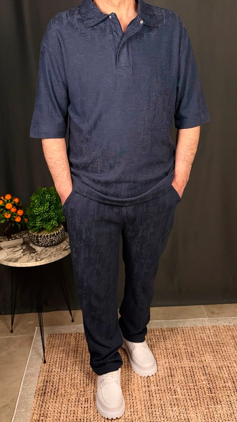 FERMUARLI POLO YAKA JOGGER TAKIM