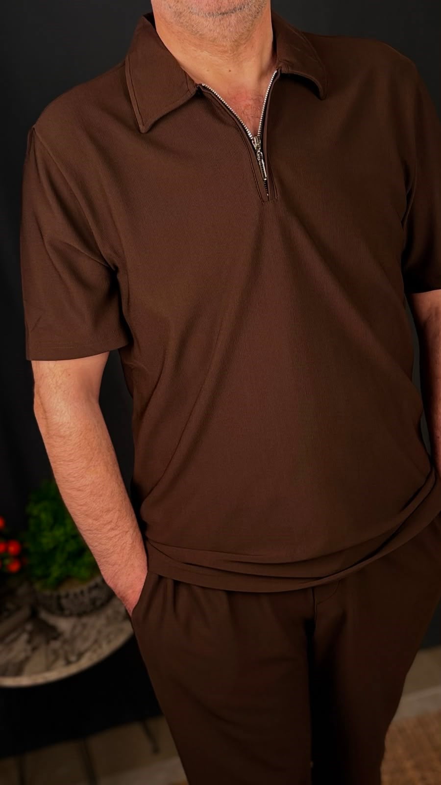 FERMUARLI POLO YAKA PANTOLON TAKIM
