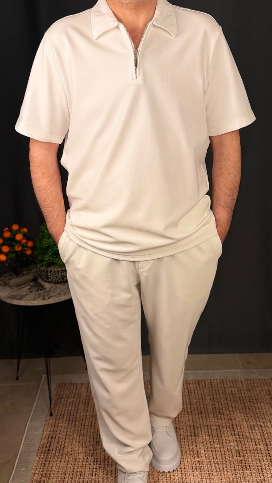 FERMUARLI POLO YAKA PANTOLON TAKIM