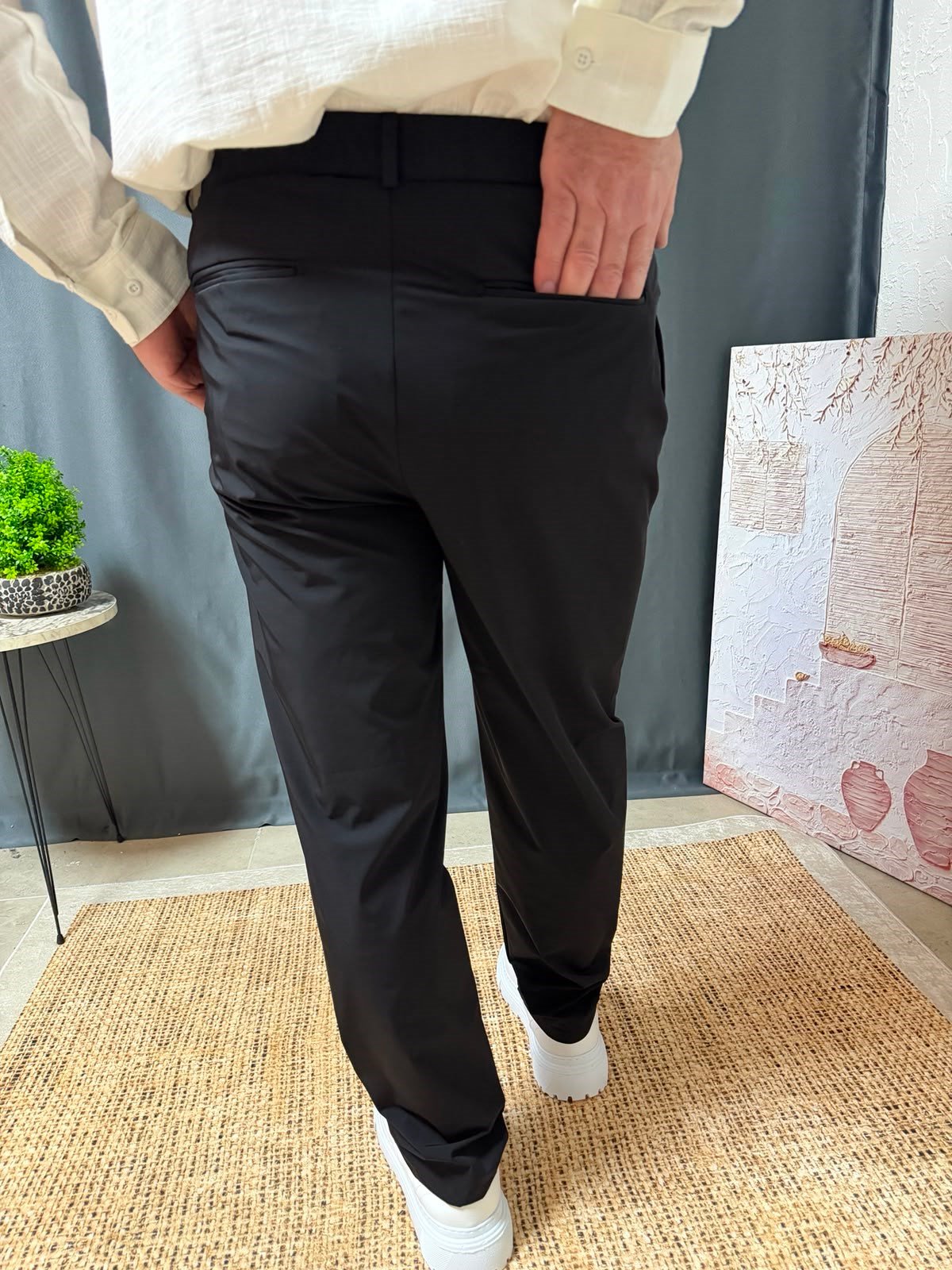 FULL LİKRALI BELİ BAĞCIKLI PANTOLON
