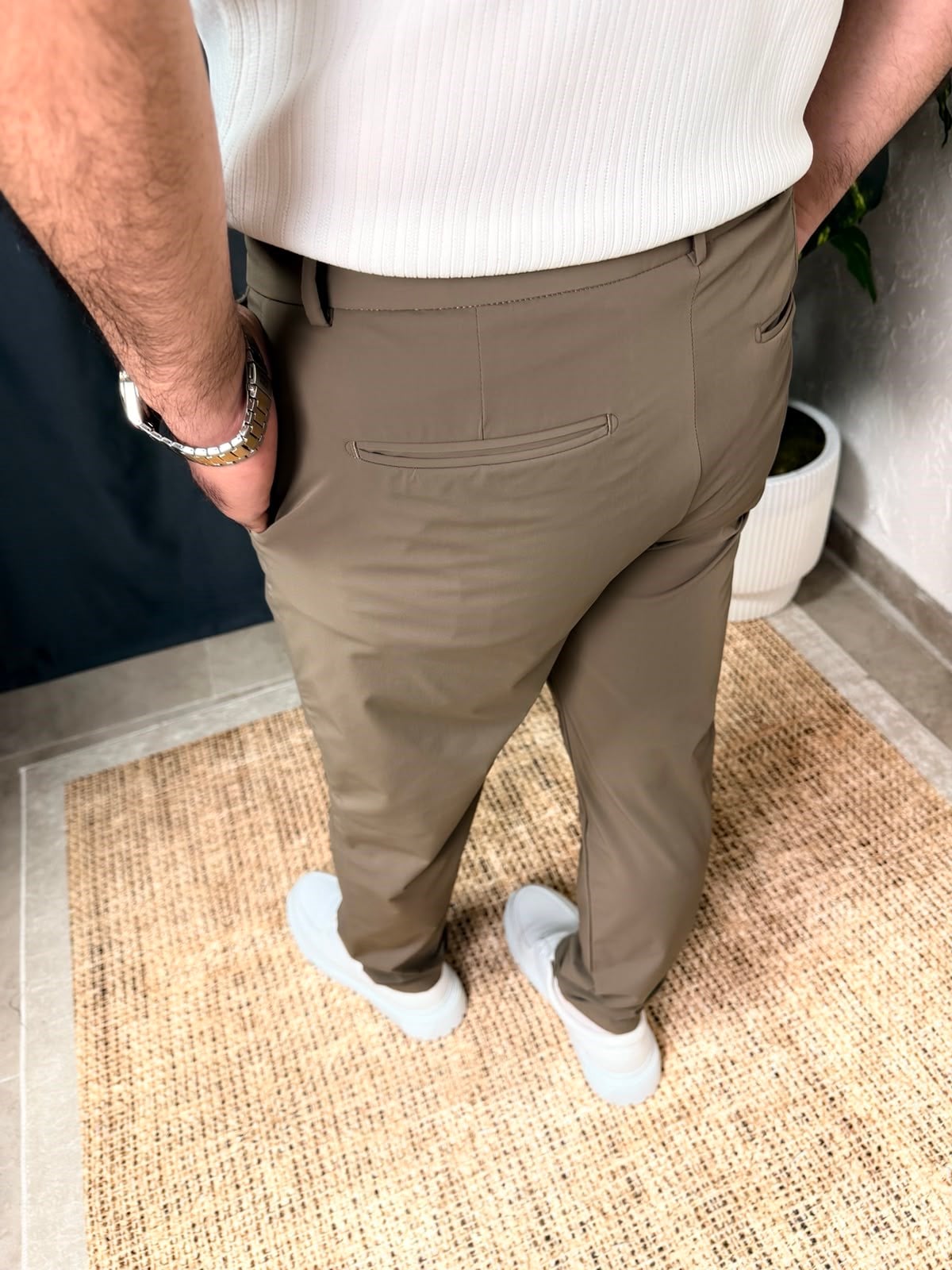 FULL LİKRALI BELİ BAĞCIKLI PANTOLON
