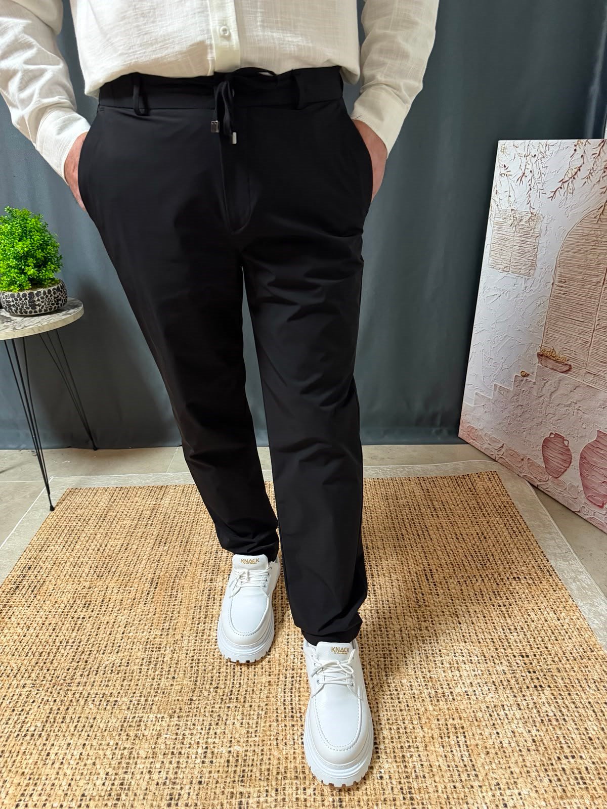 FULL LİKRALI BELİ BAĞCIKLI PANTOLON