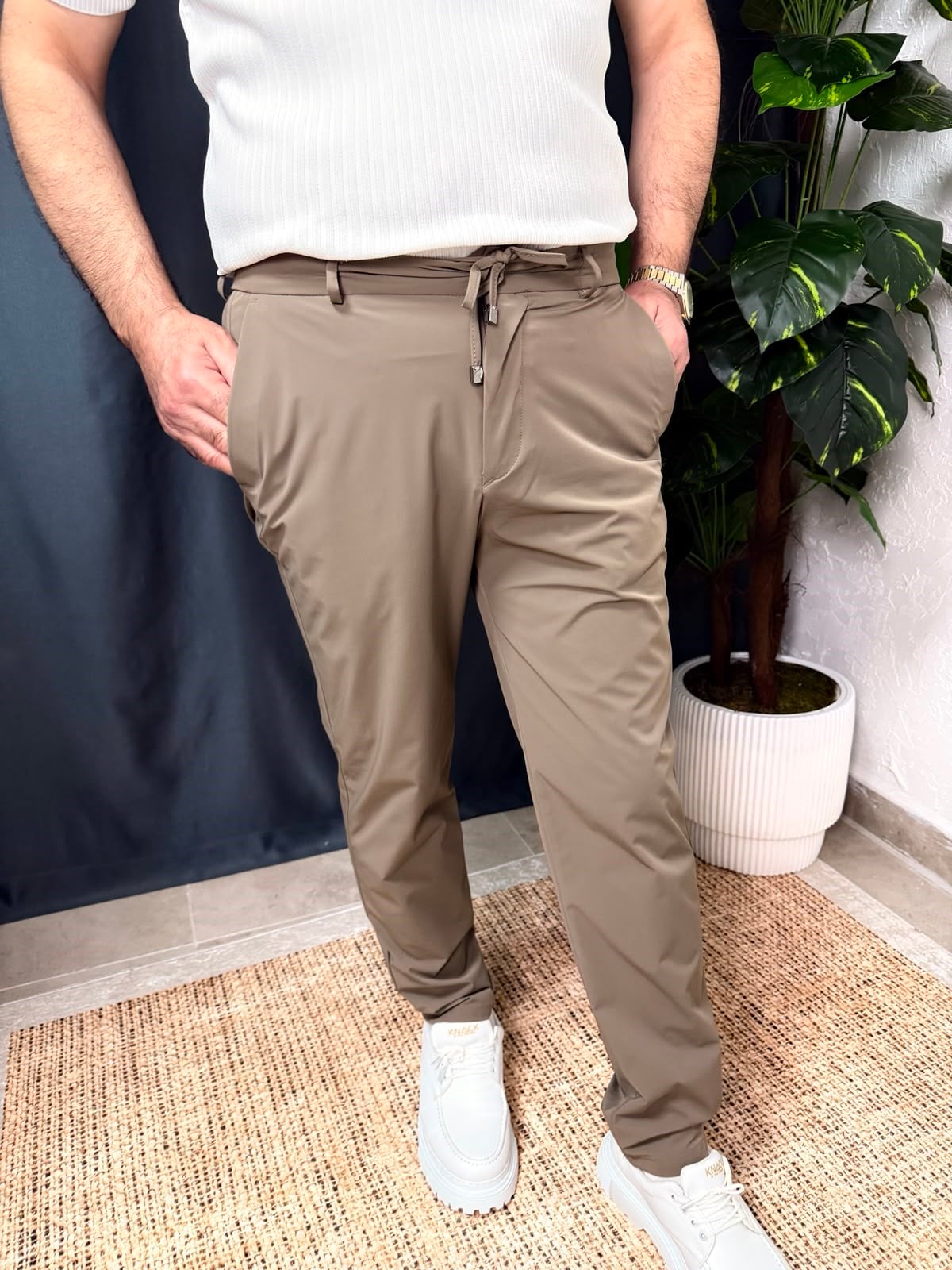FULL LİKRALI BELİ BAĞCIKLI PANTOLON