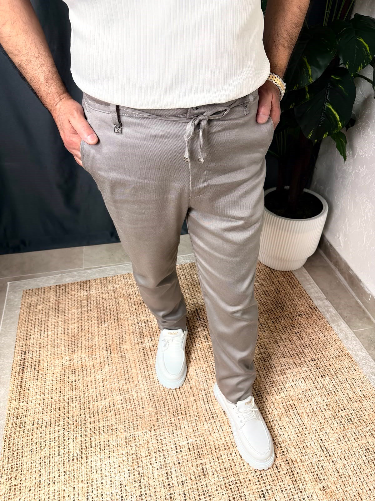 GABARDİN KETEN PANTOLON