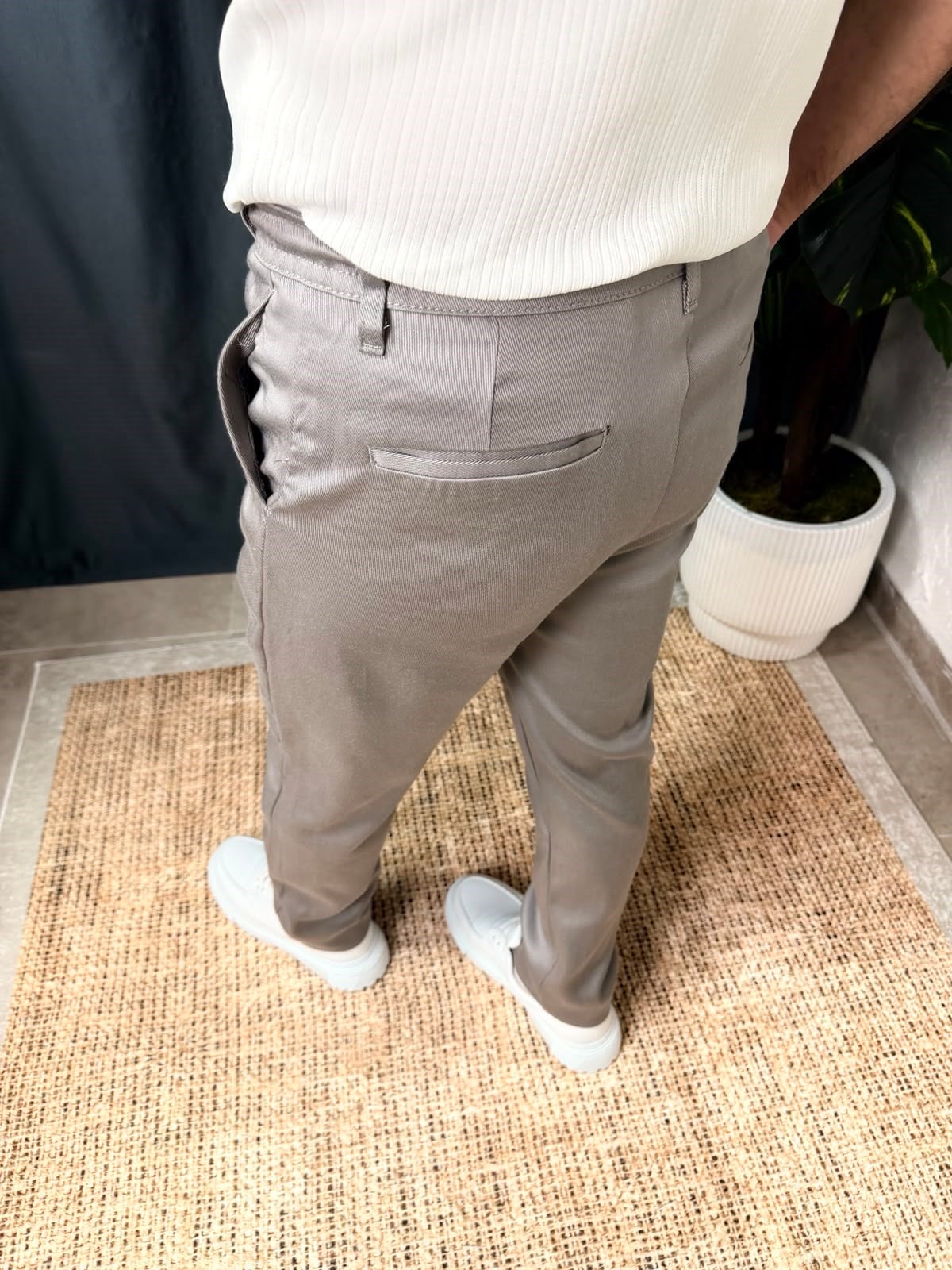 GABARDİN KETEN PANTOLON