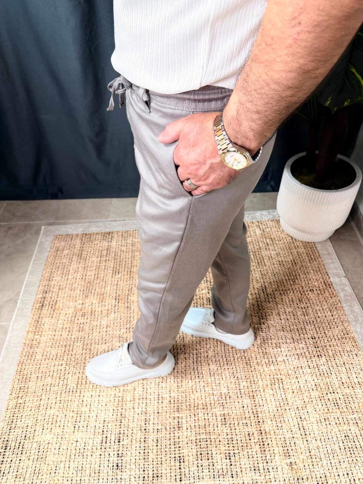 GABARDİN KETEN PANTOLON
