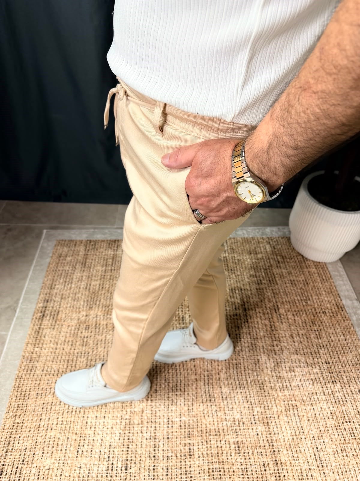 GABARDİN KETEN PANTOLON
