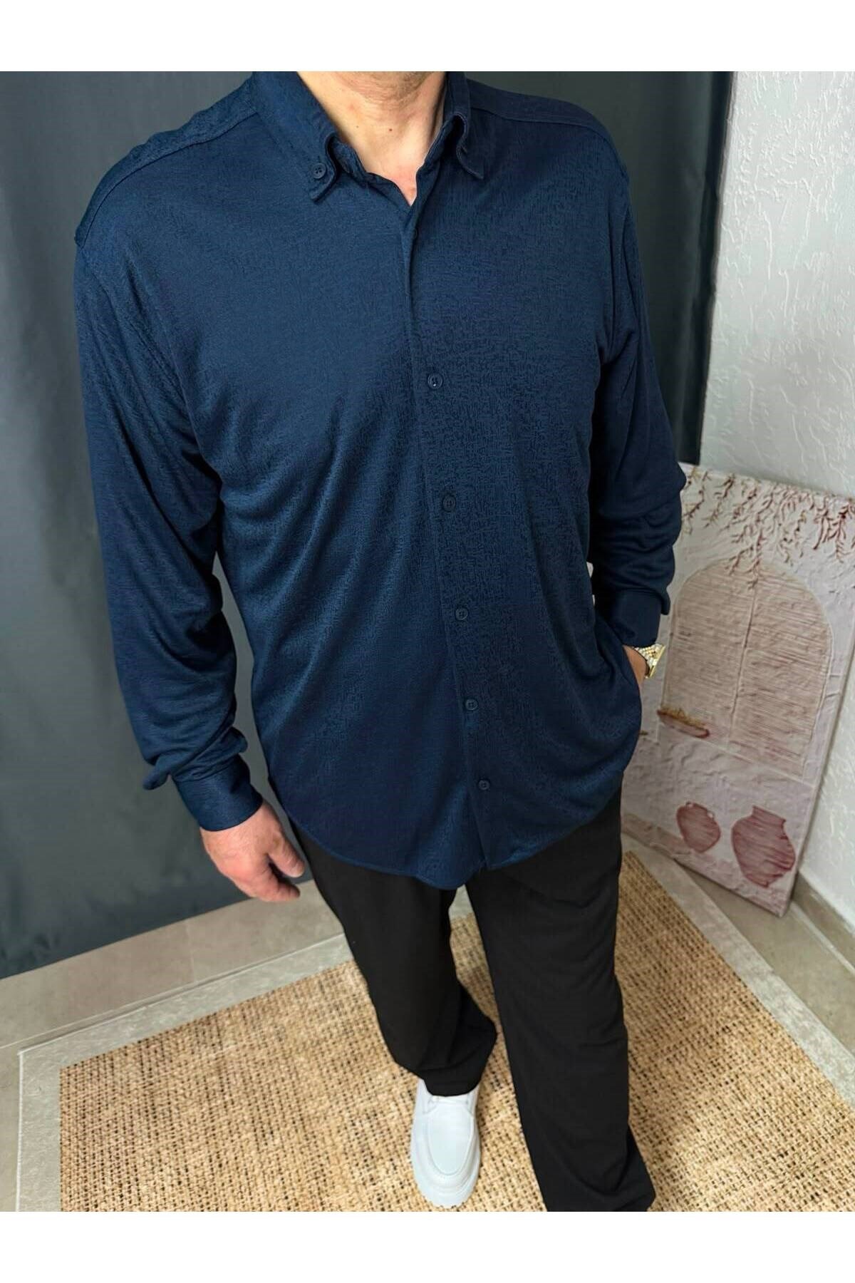 KENDİNDEN DOKULU GÖMLEK