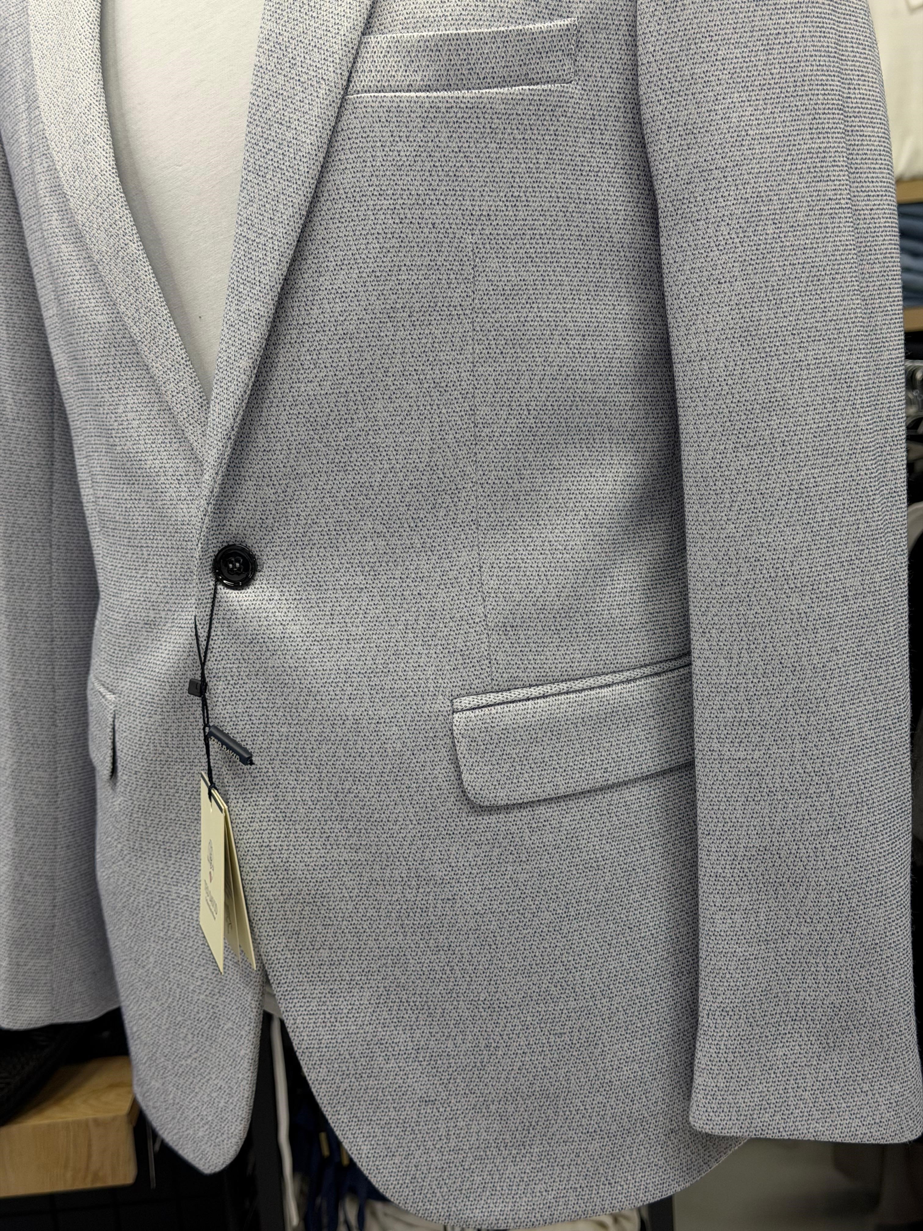 Kendinden Dokulu Slim Fit Blazer Ceket