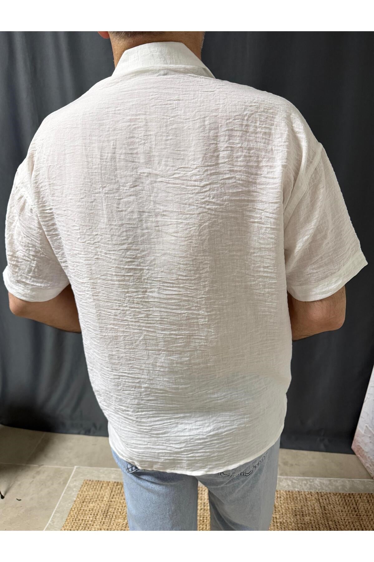 KISA KOLLU TENCEL GÖMLEK