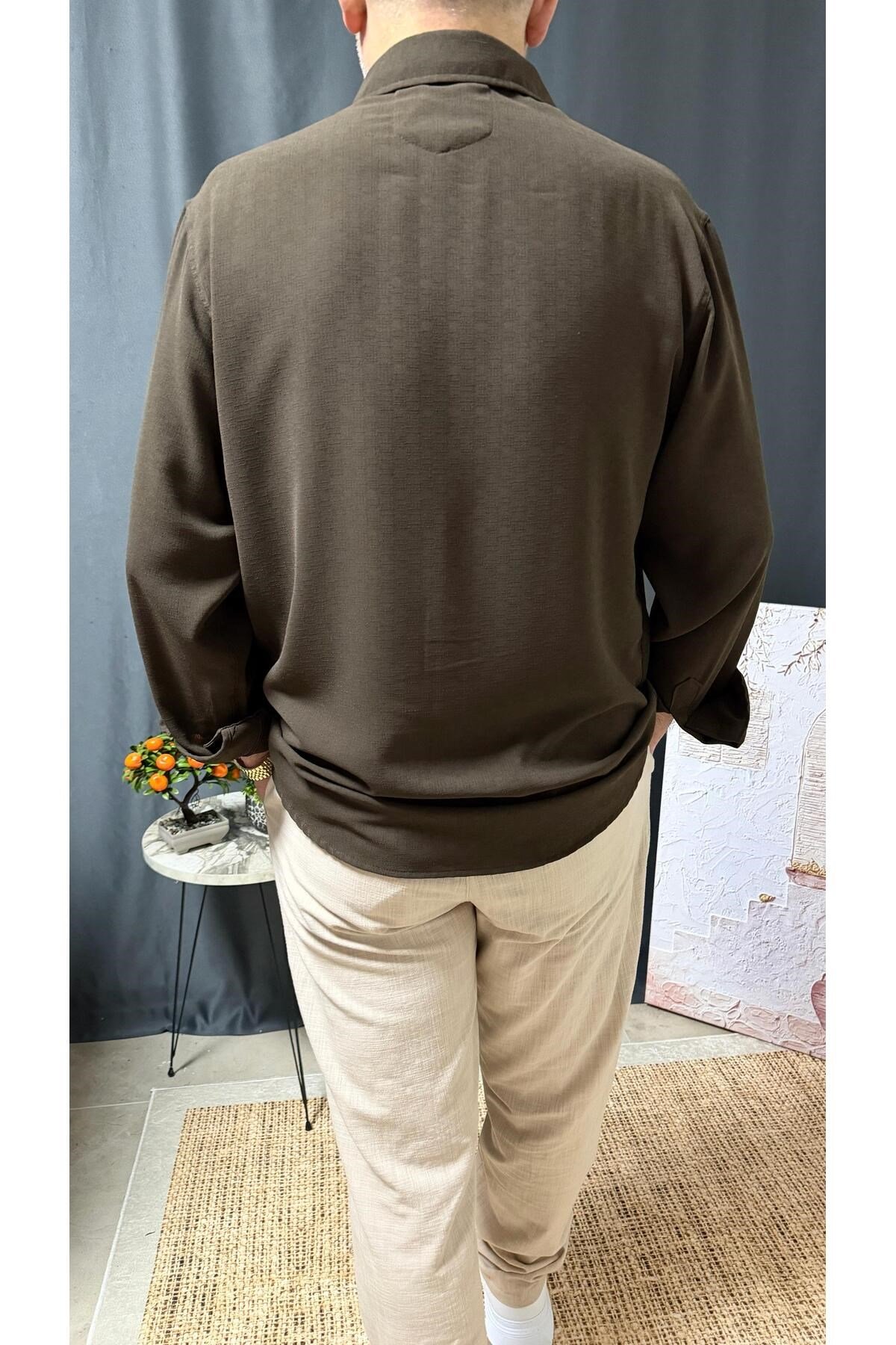 KLASİK DAR KESİM BEL DETAYLI KUMAŞ PANTOLON