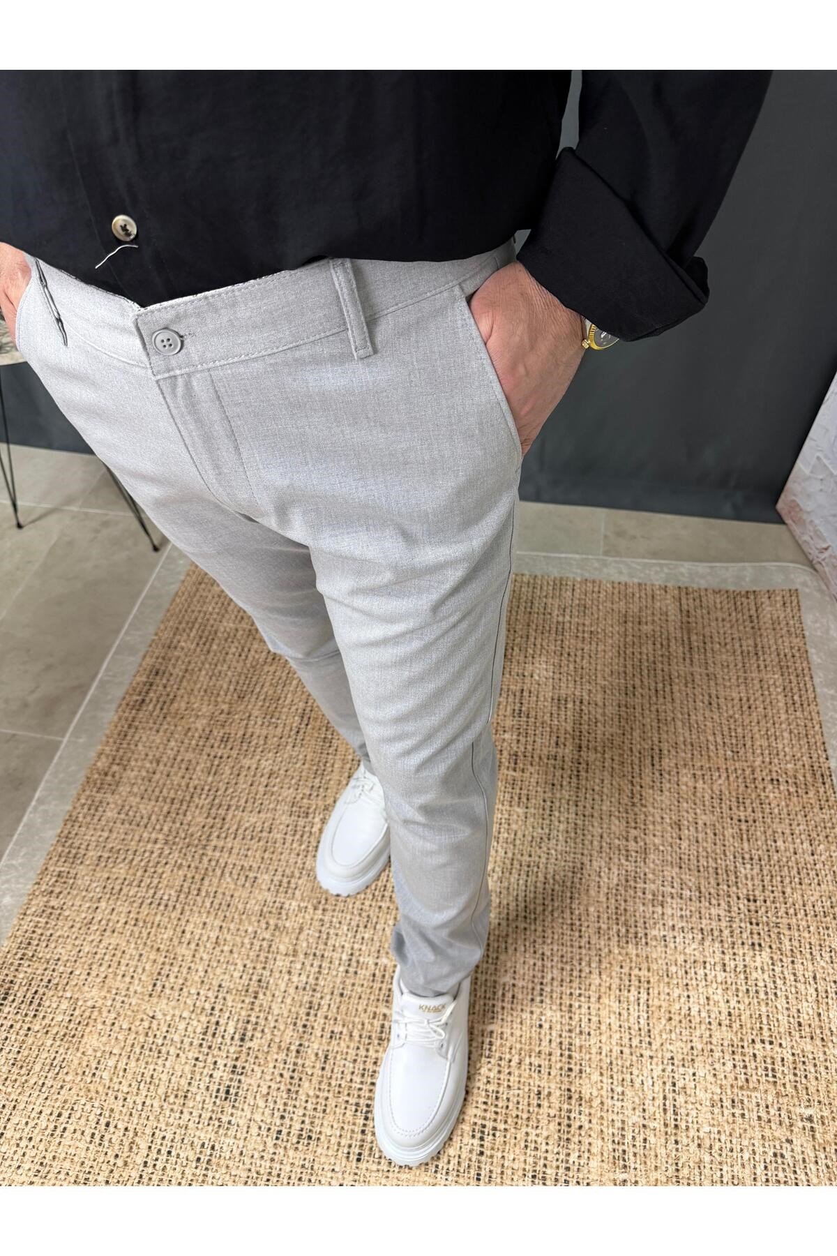 KLASİK DAR KESİM KUMAŞ PANTOLON