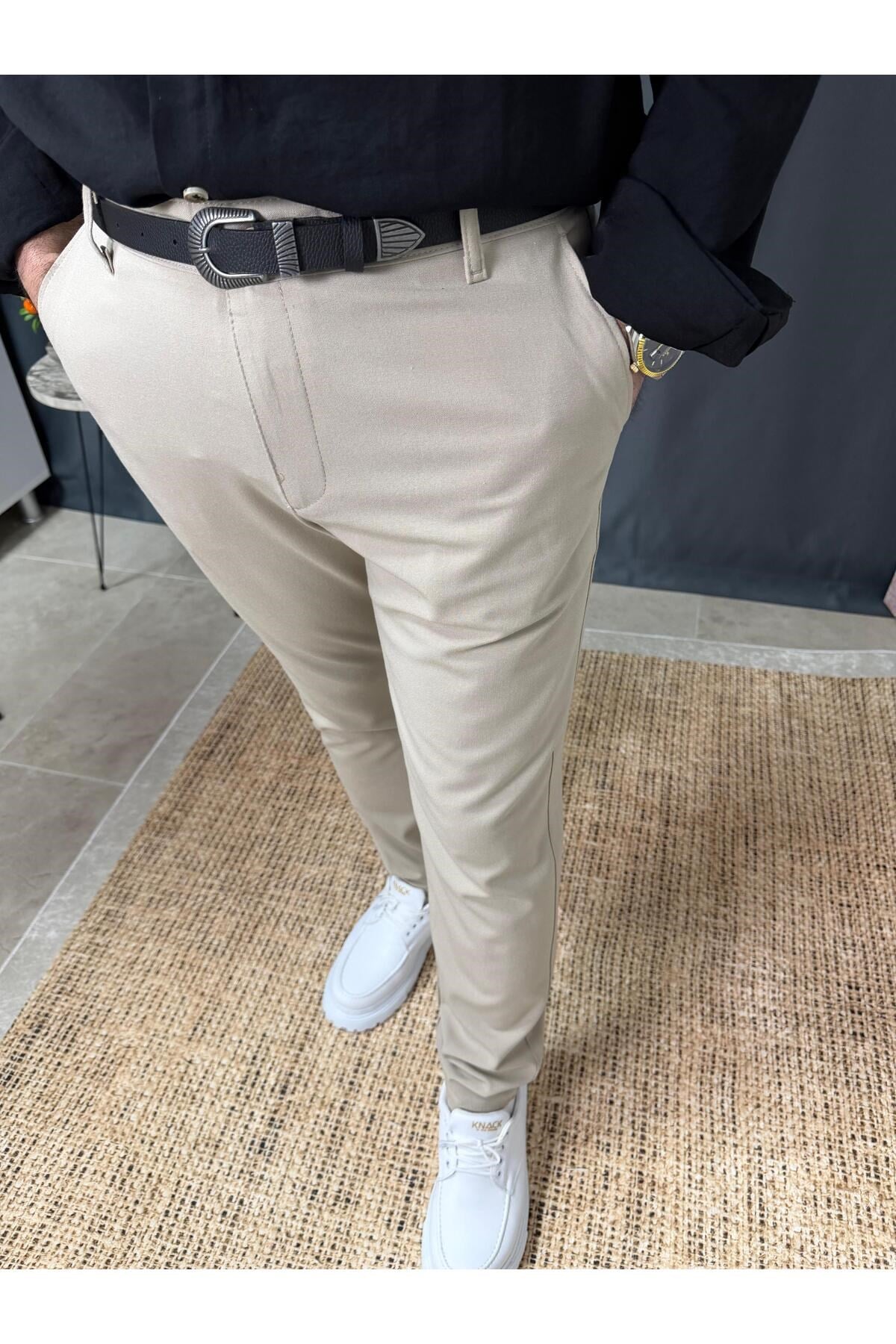 KLASİK DAR KESİM KUMAŞ PANTOLON