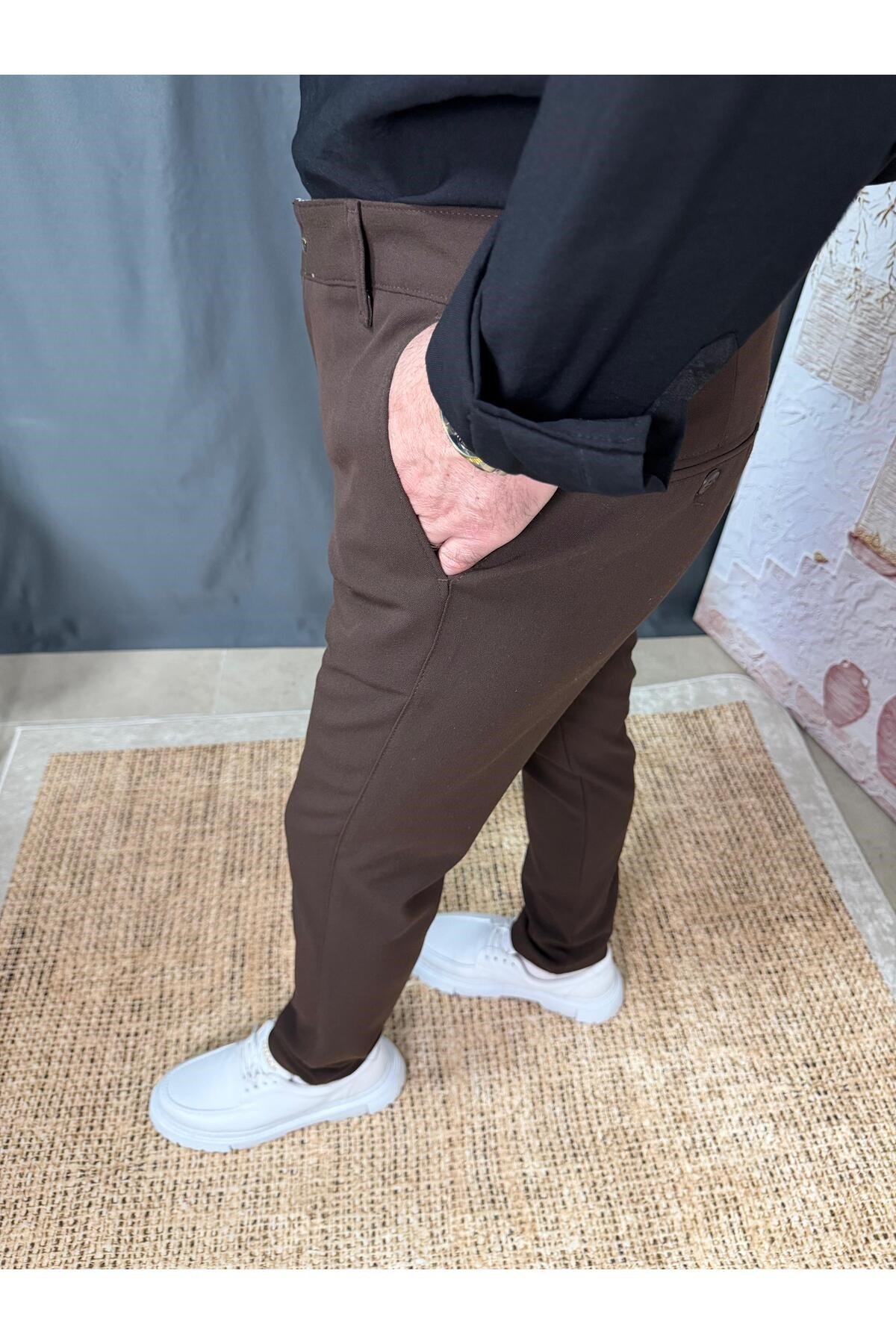 KLASİK DAR KESİM KUMAŞ PANTOLON