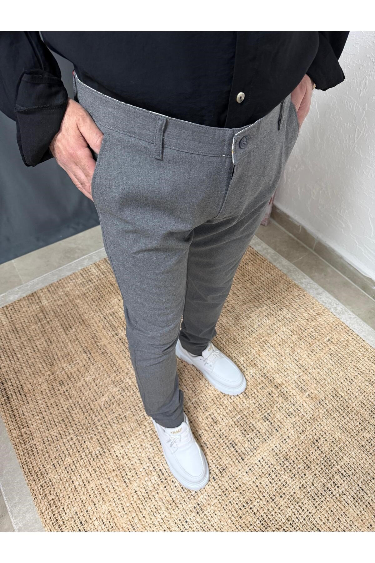 KLASİK DAR KESİM KUMAŞ PANTOLON
