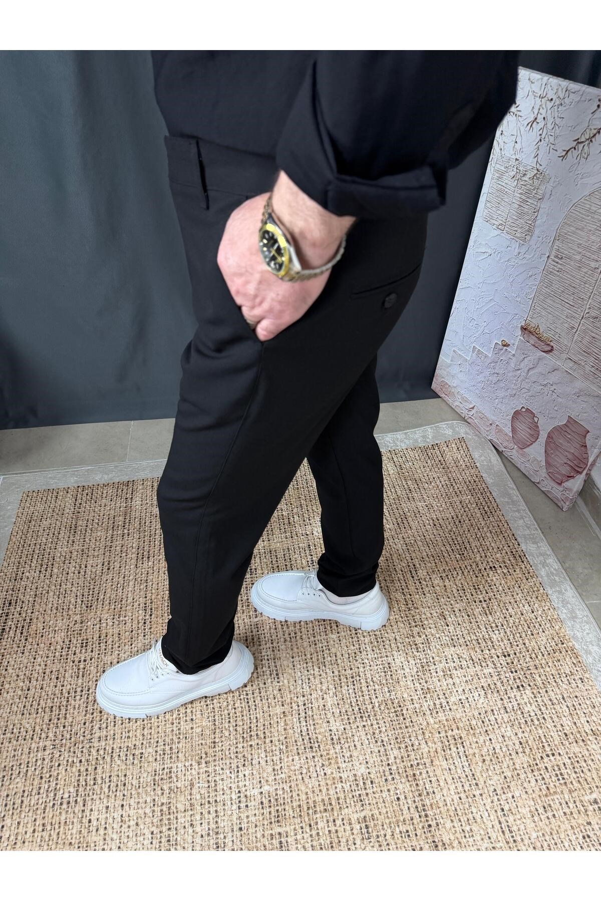 KLASİK DAR KESİM KUMAŞ PANTOLON