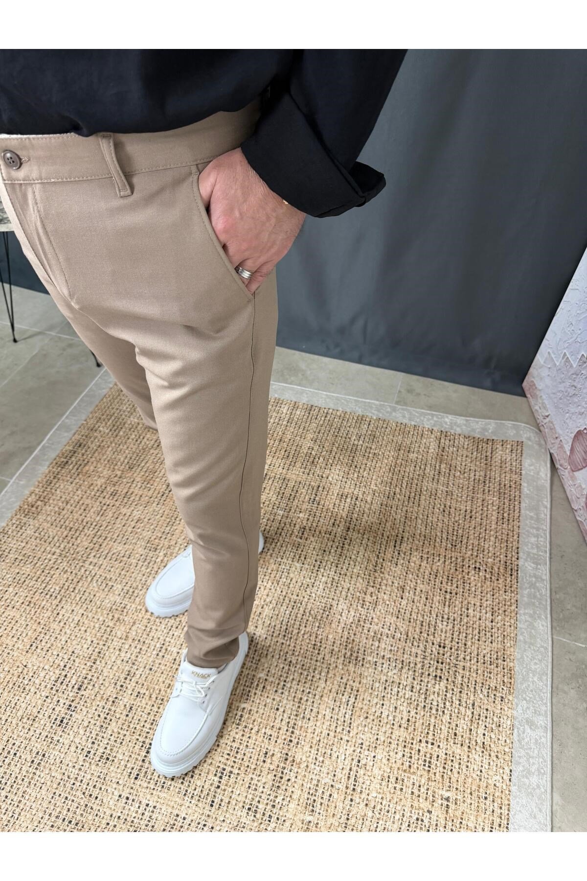 KLASİK DAR KESİM KUMAŞ PANTOLON